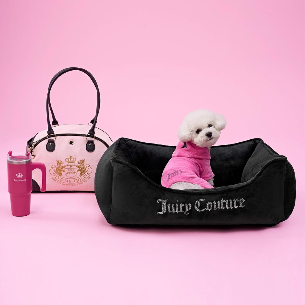 Juicy Couture - Hooded Pet Juicy Bling Velour Tracksuit