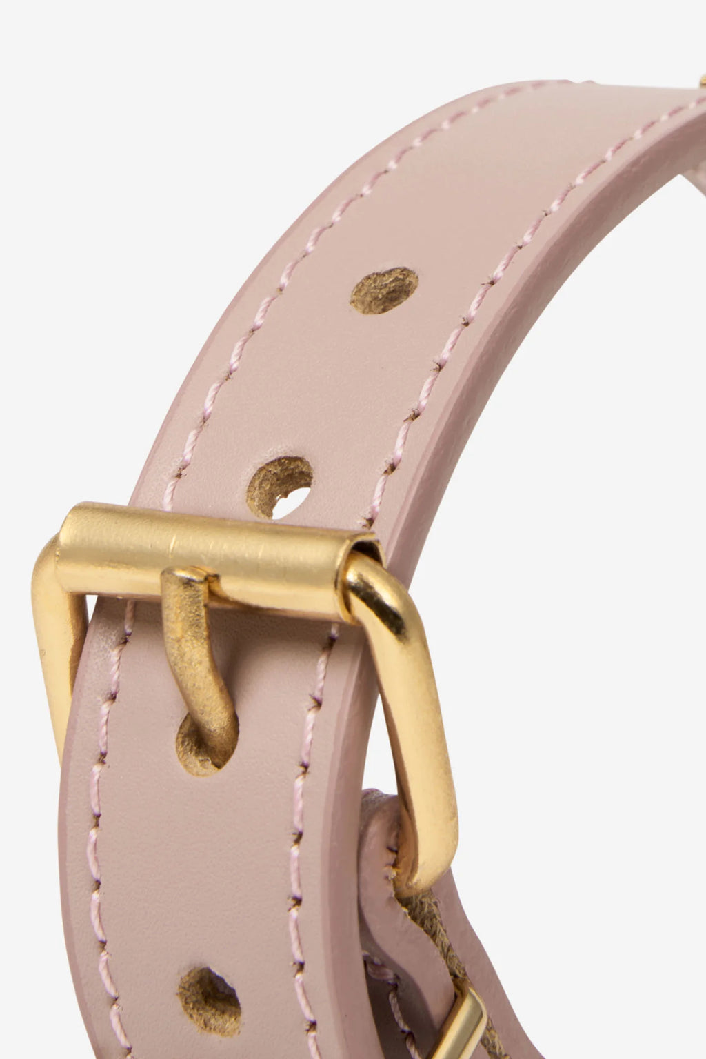 Pink Leather Nara Dog Collar
