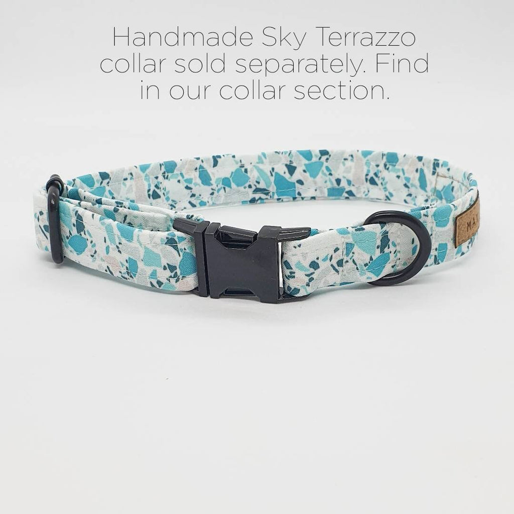 Sky Terrazzo Designer Dog Harness Set