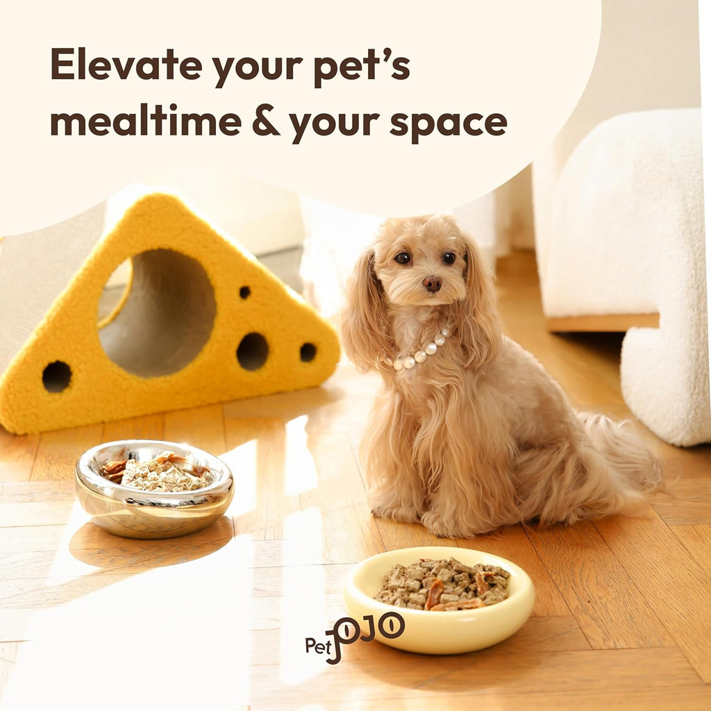 The Pebble Pet Bowl - Flat Yellow