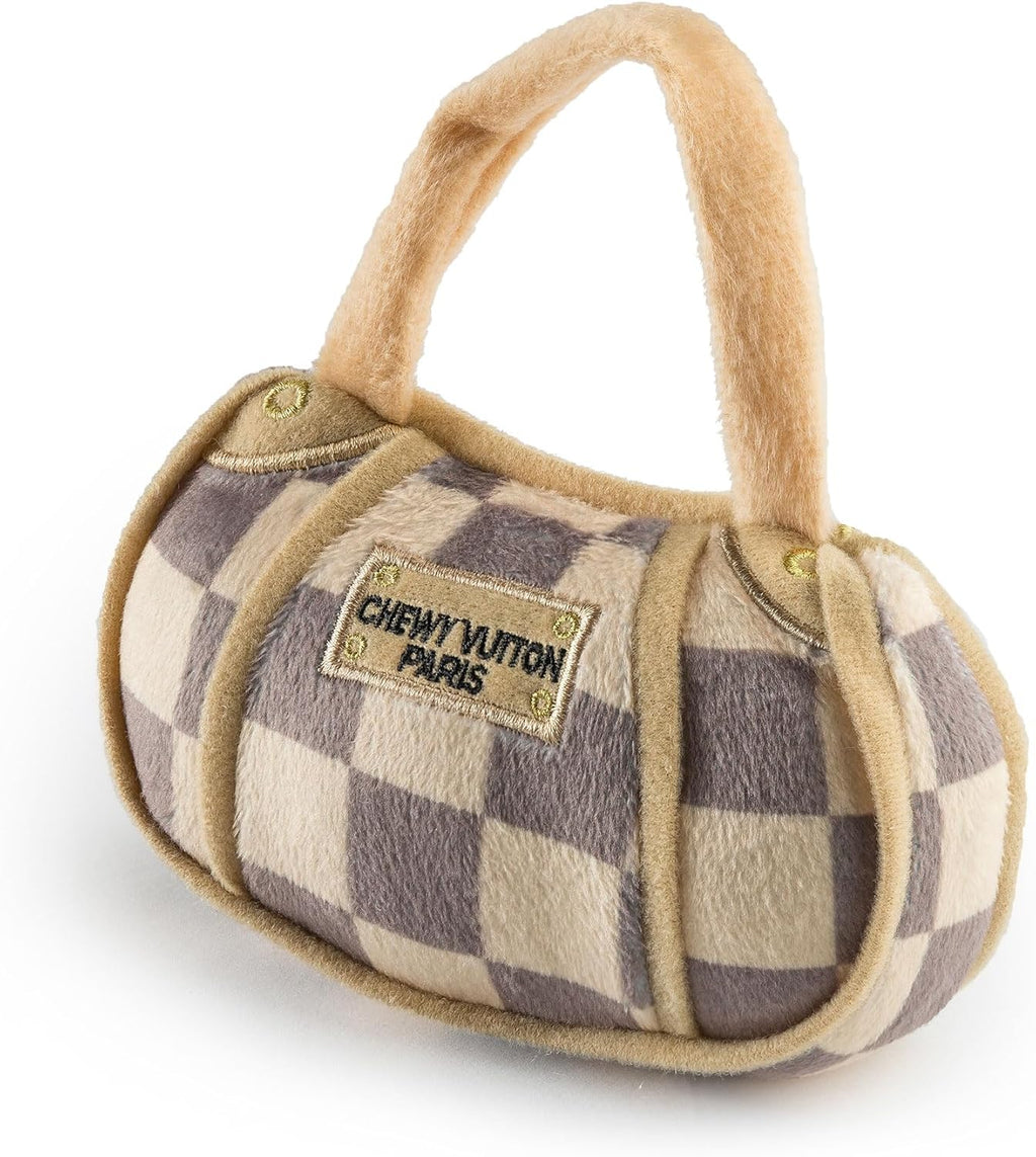 Chewy Vuiton Handbag - Check Brown 