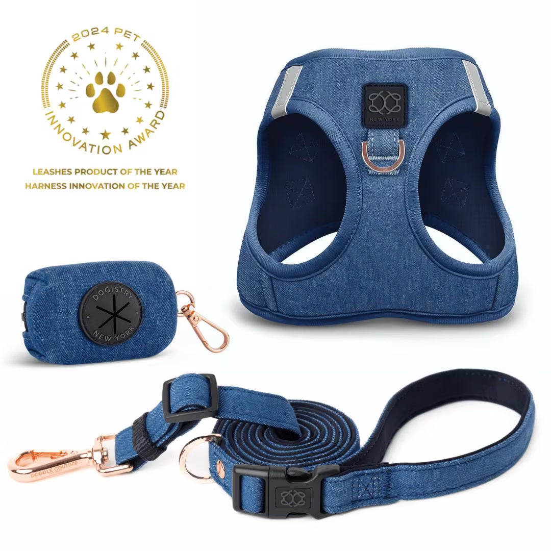 Soho Dog Walking Set - Denim
