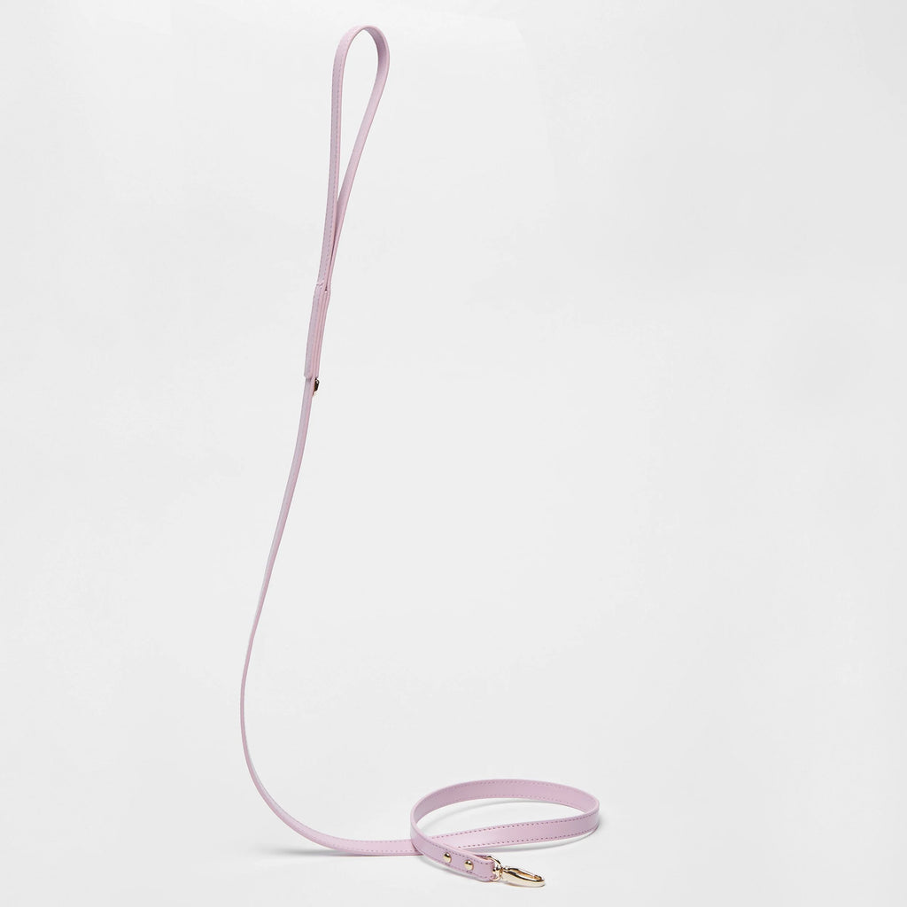 Smooth Leather Lead(Pink)