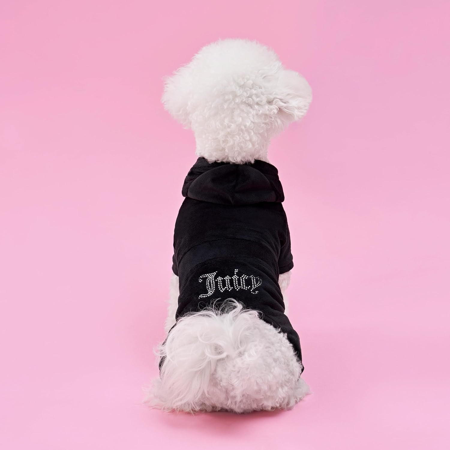 Juicy Couture - Hooded Pet Juicy Bling Velour Tracksuit