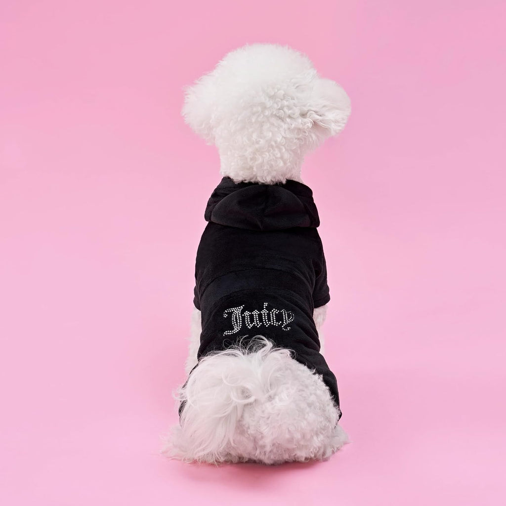 Juicy Couture – Hooded Pet Juicy Bling Velour Tracksuit 