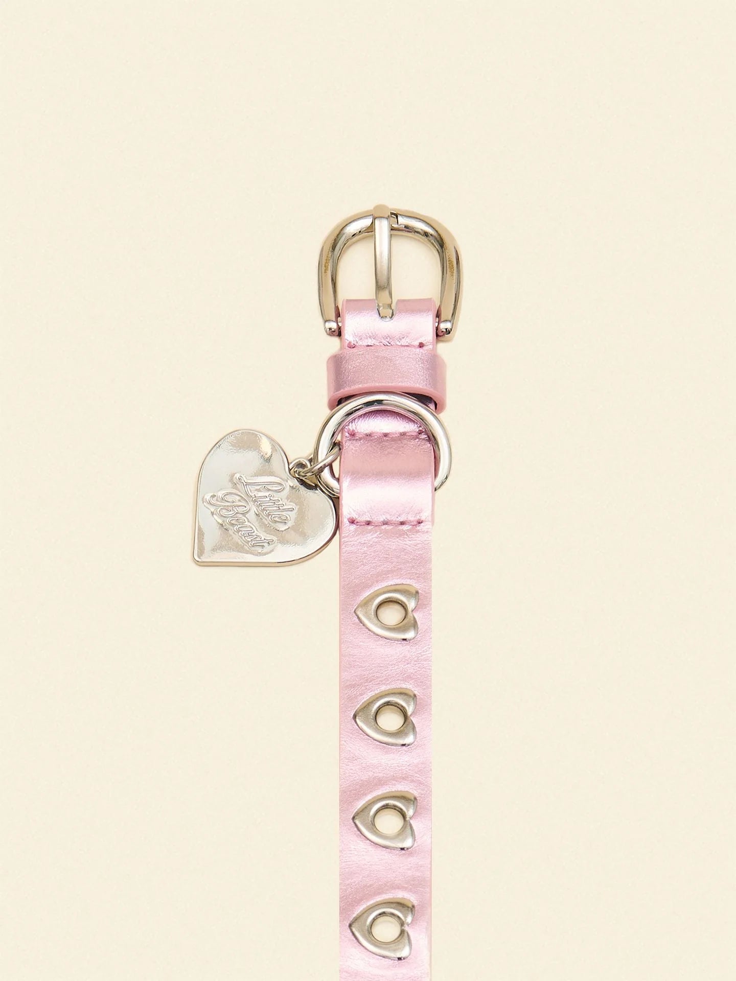 You Mean the World to Me Collar - Metallic Pink