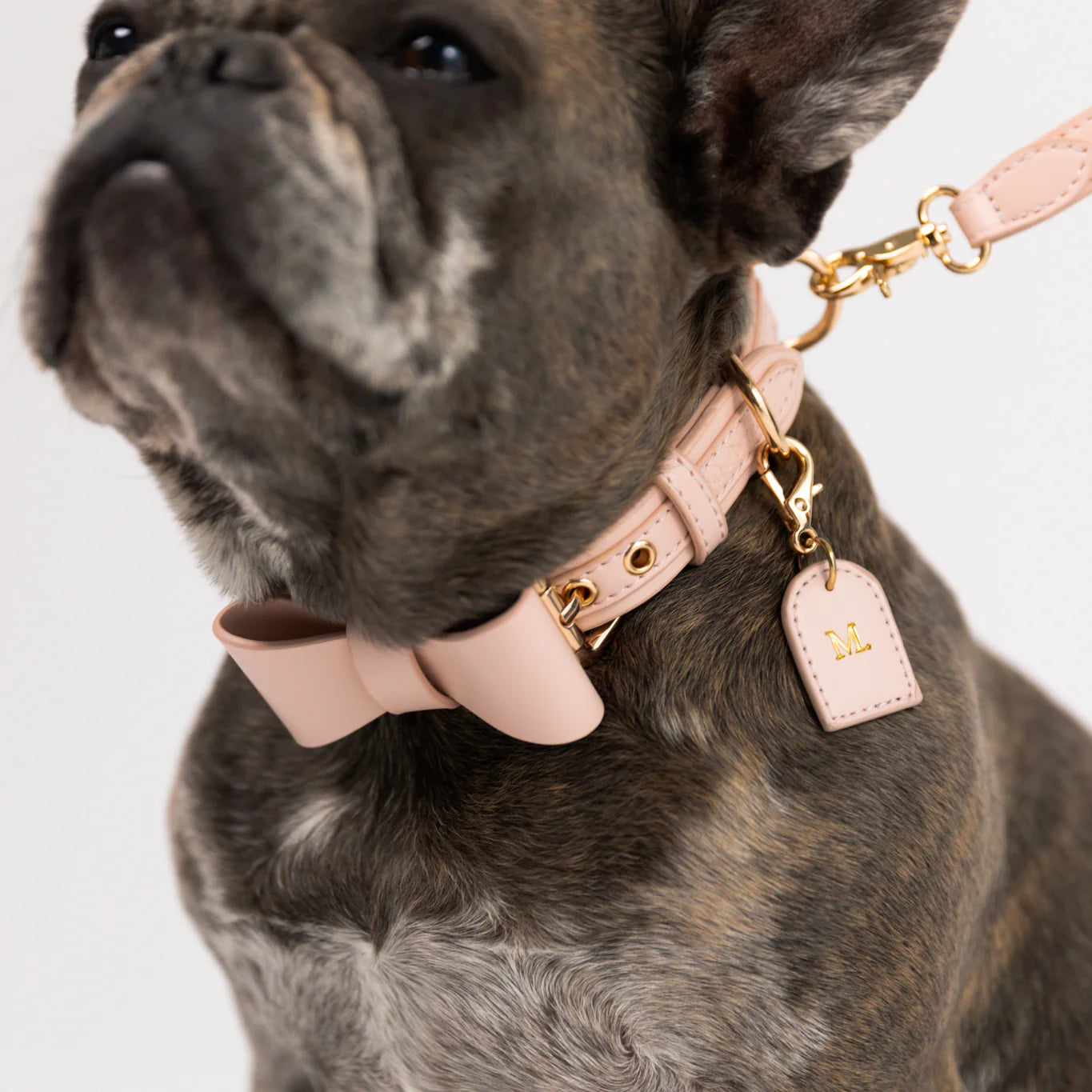 Rose Quartz - Vegan Leather Bowtie