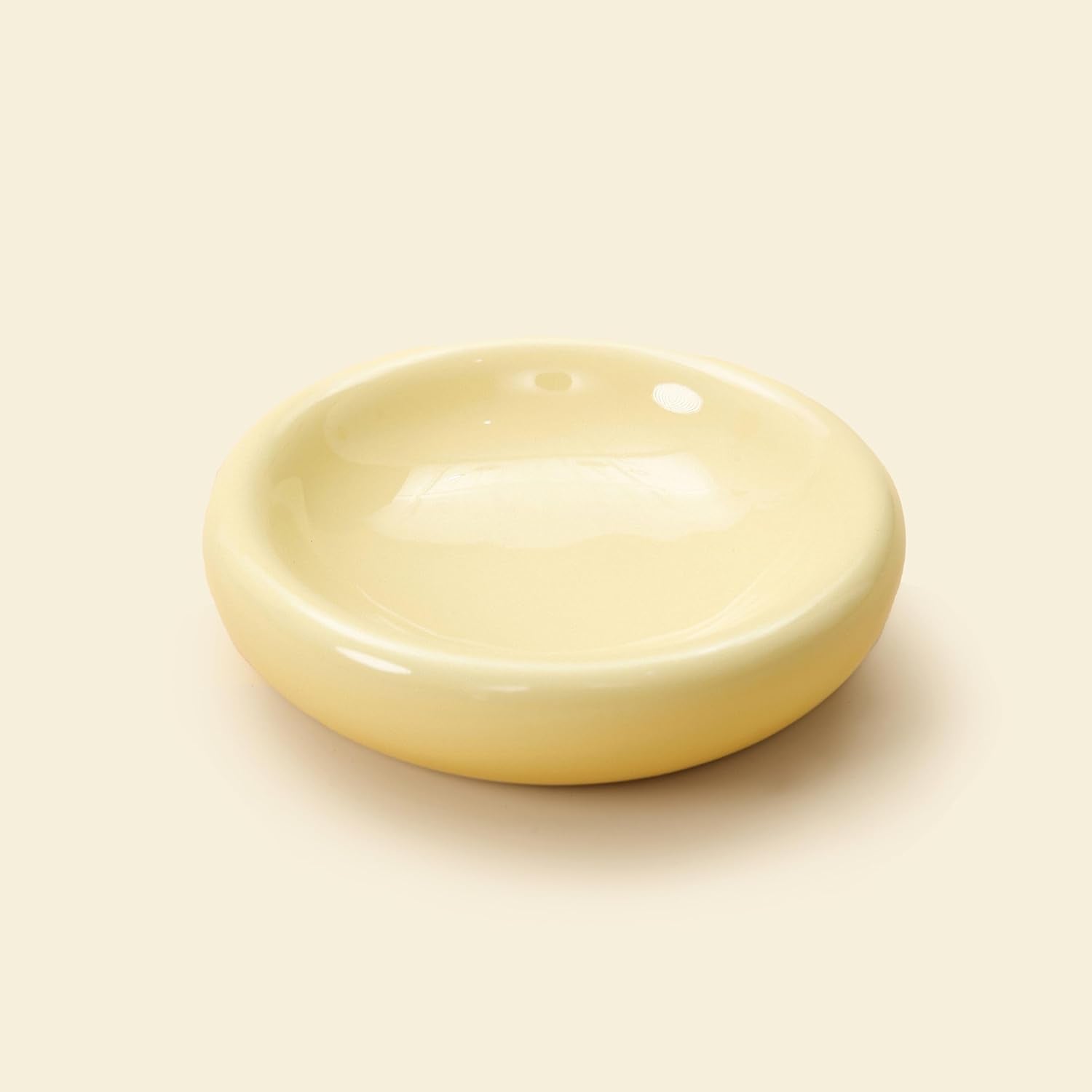 The Pebble Pet Bowl - Flat Yellow