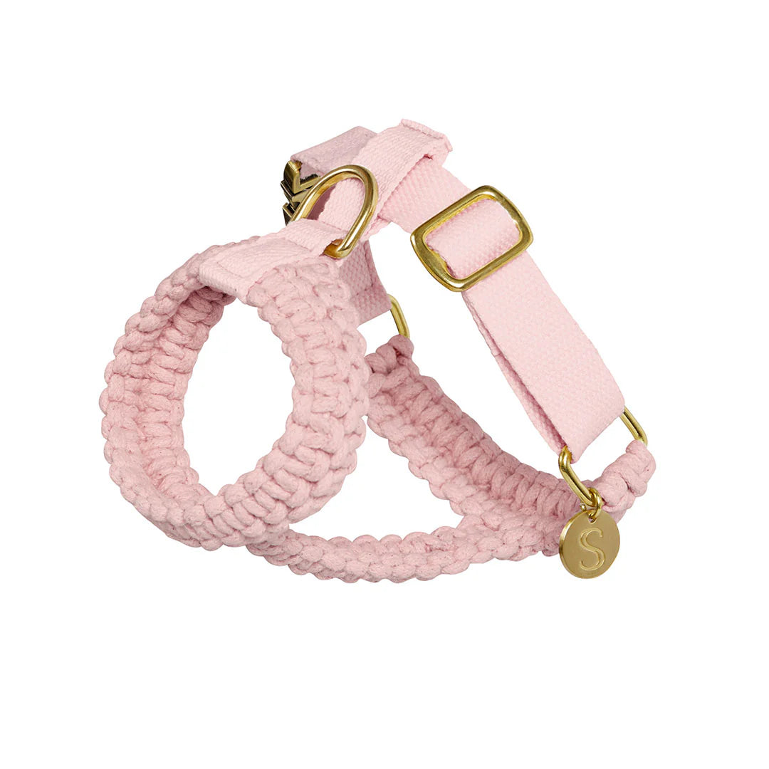 Macramé Originals Harness - Soft Pink