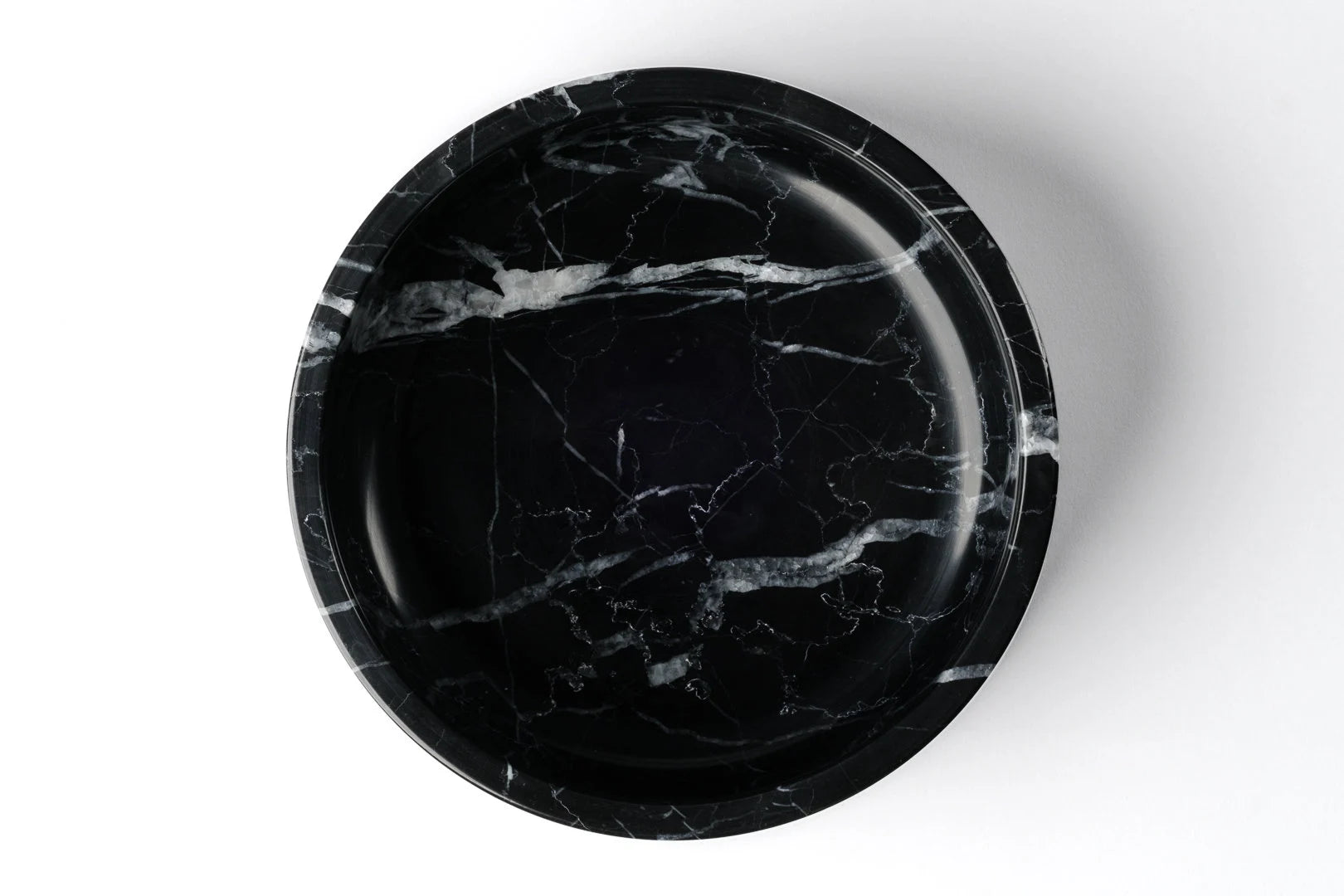 Nocturne Noir Marble Pet Bowl: Luxury Dog Bowl