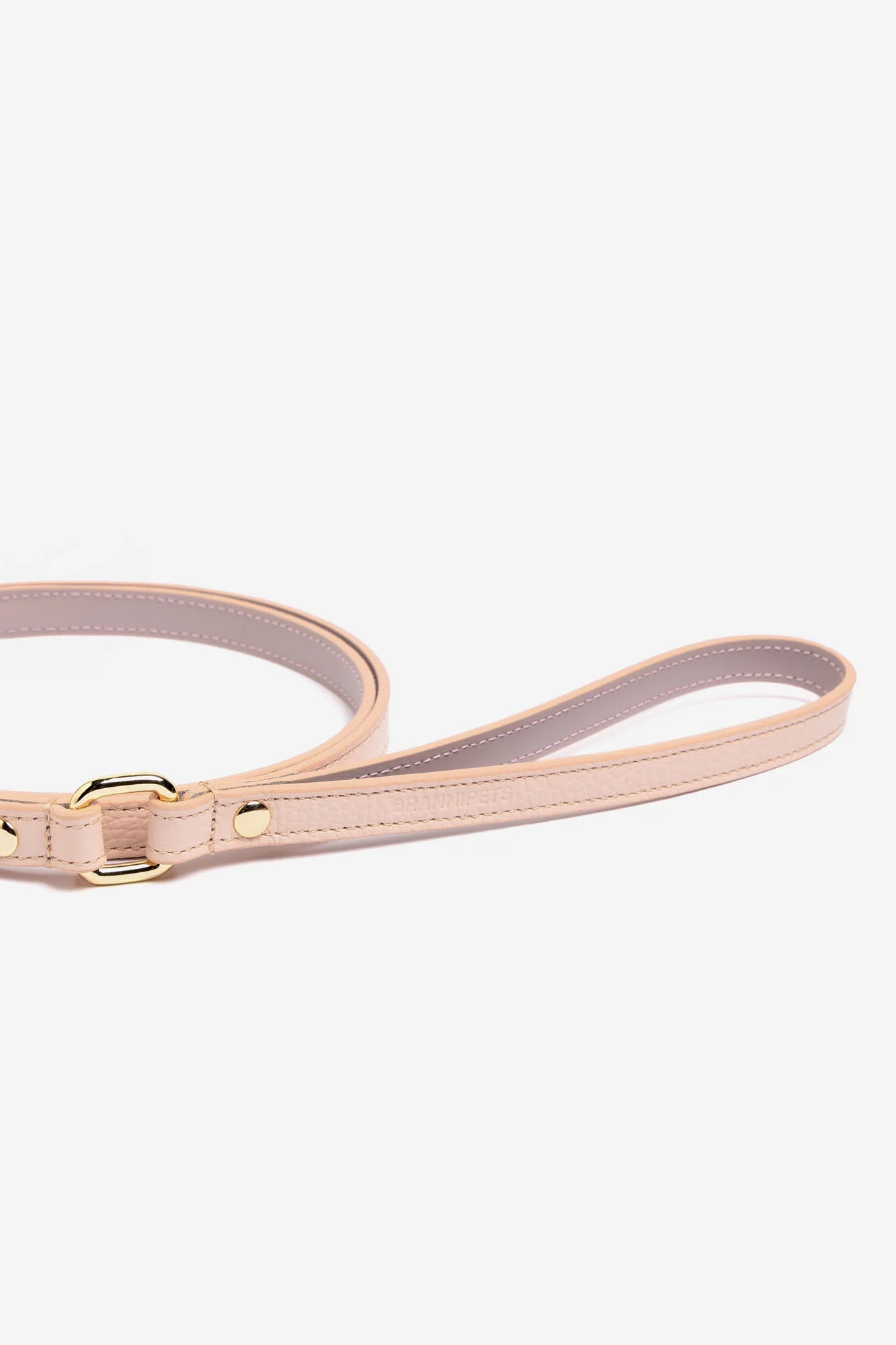 Peach Leather Juno Dog Lead