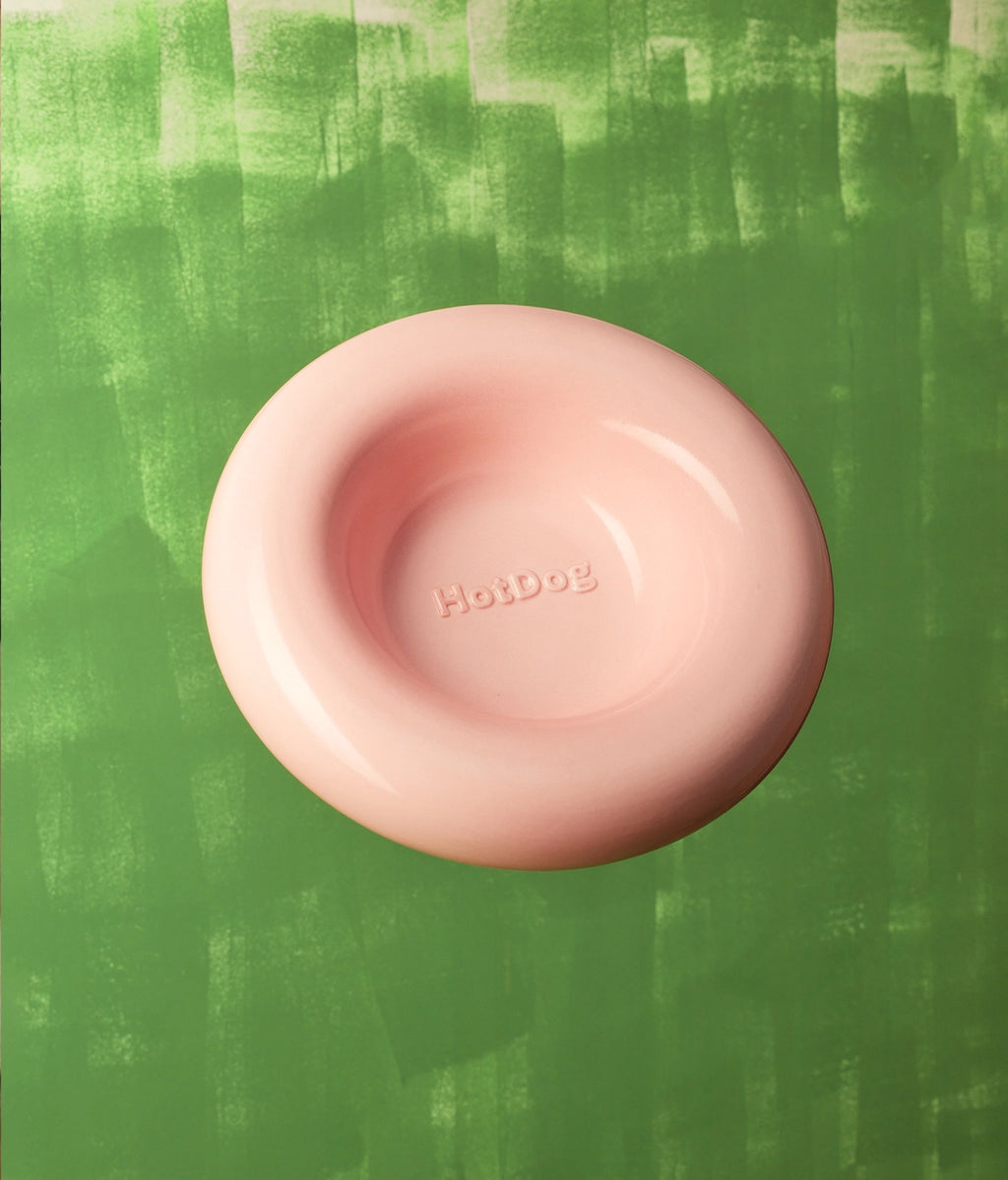 Pink ceramic bowl
