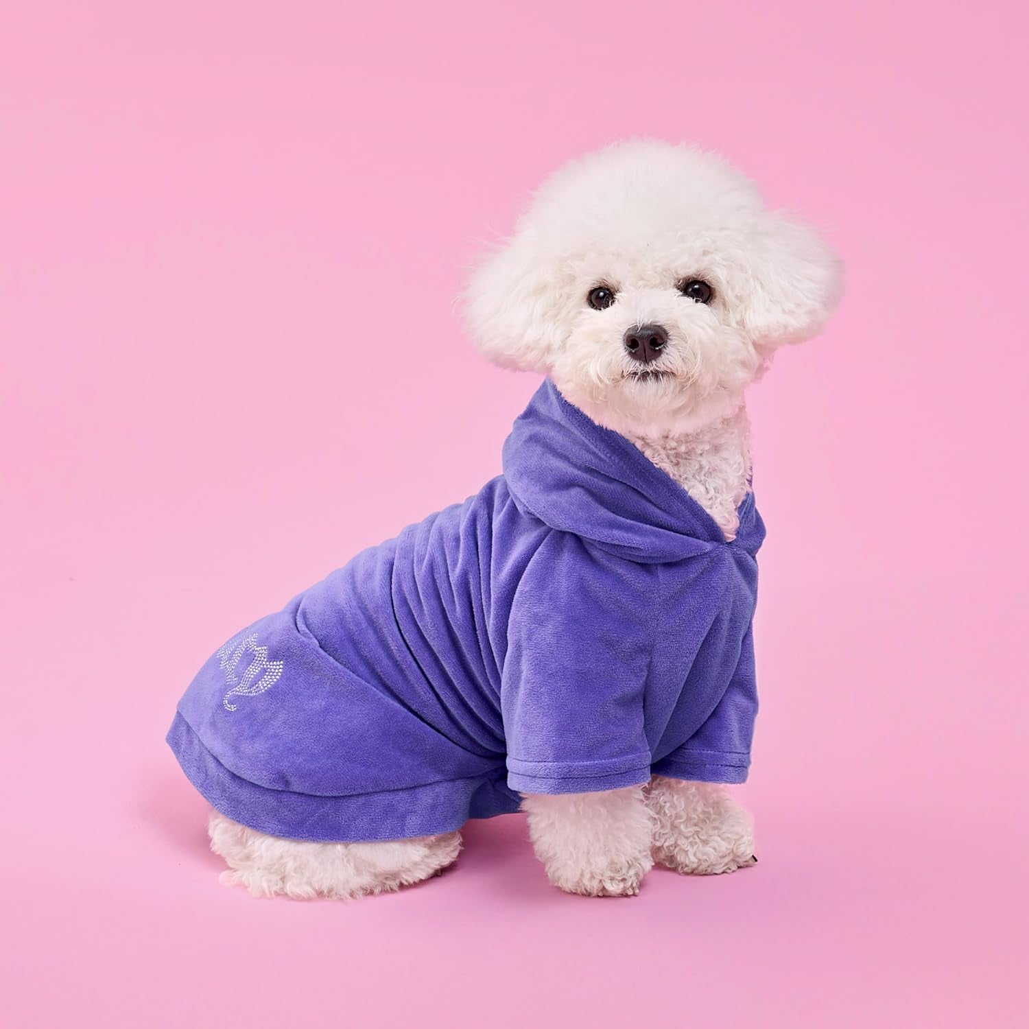 Juicy Couture – Hooded Pet Juicy Bling Velour Tracksuit 