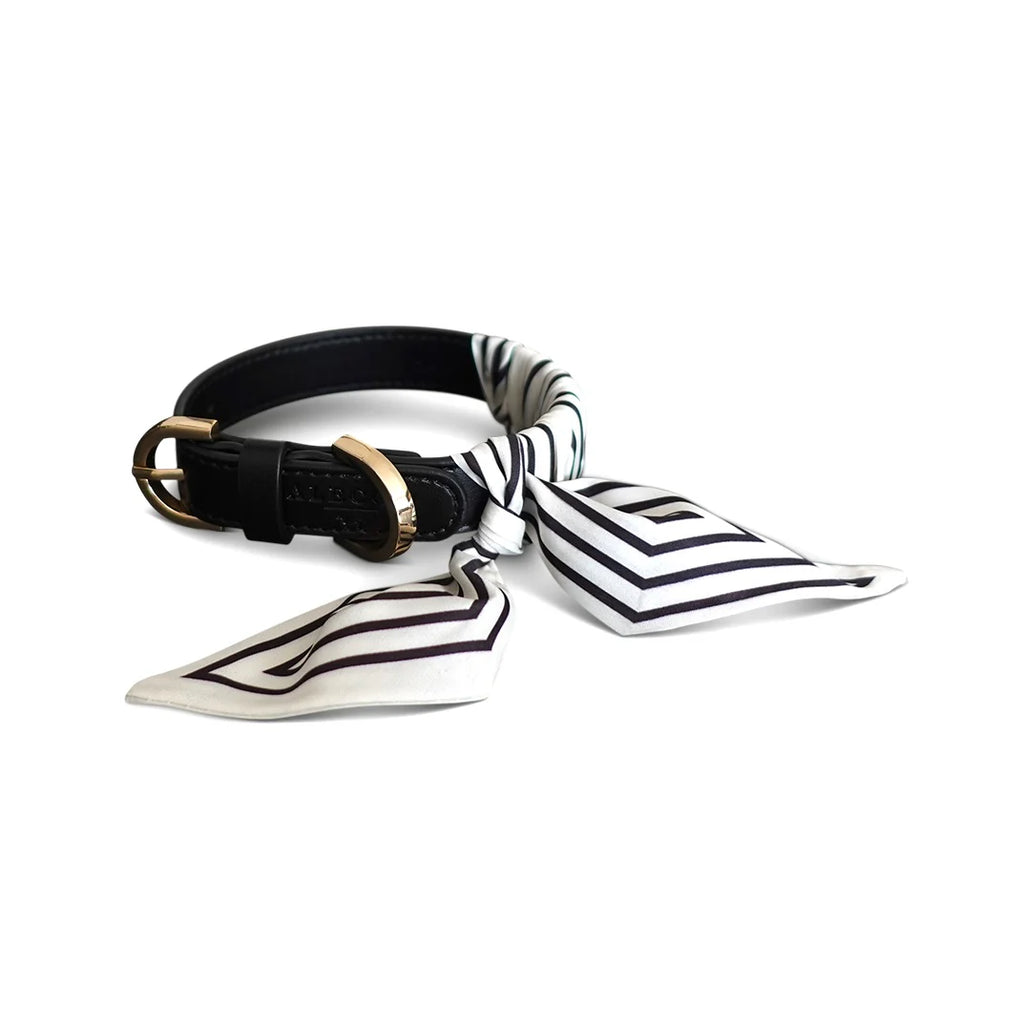 Dog Collar Twilly Stripes - Offwhite