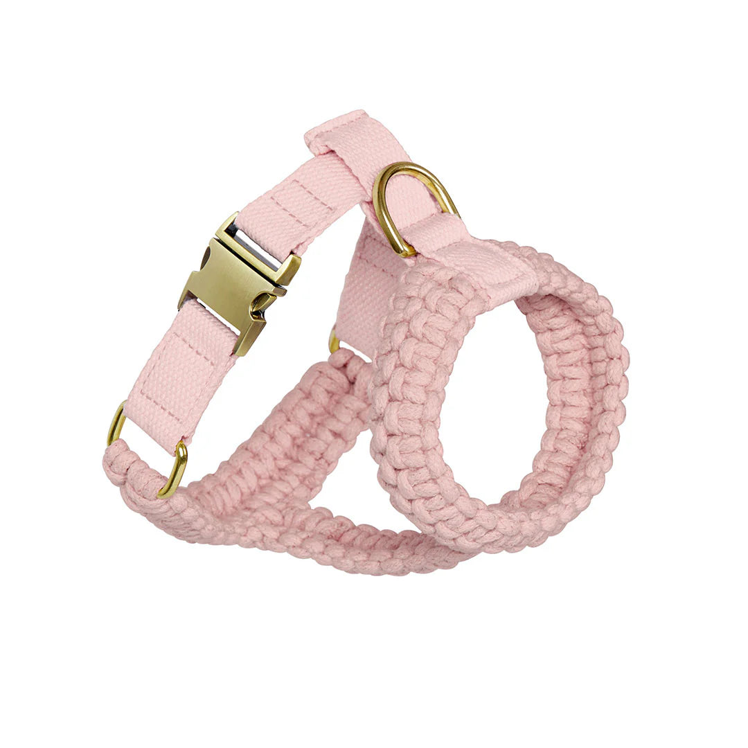 Macramé Originals Harness - Soft Pink