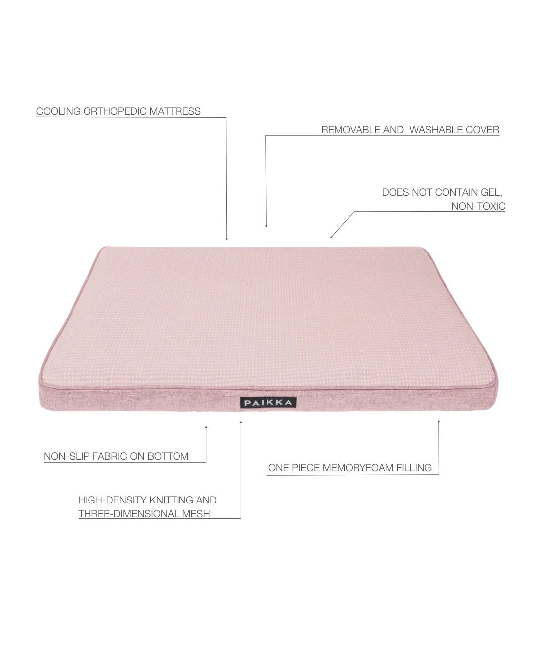 Cooling Orthopedic Mattress Pink