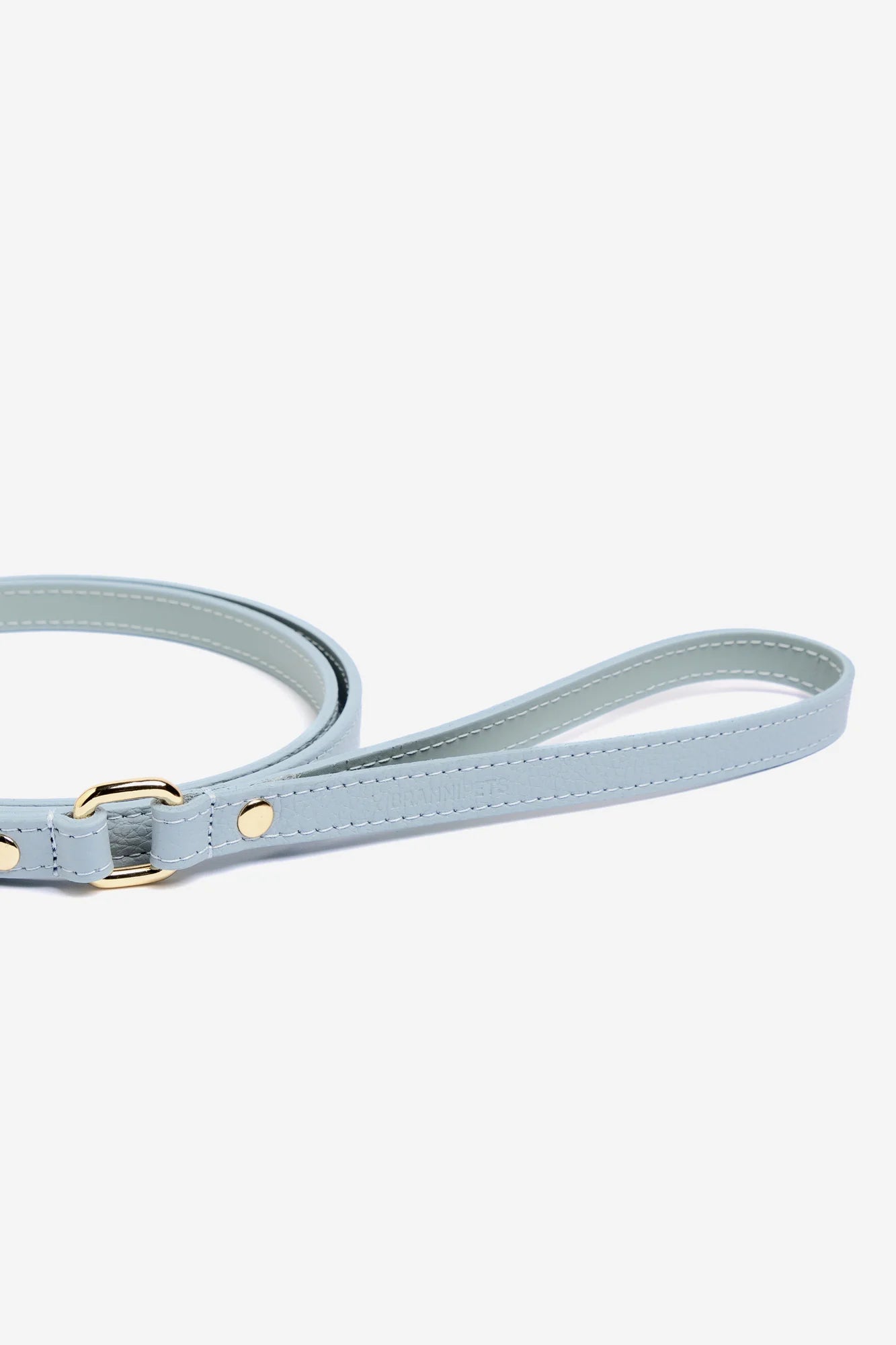 Sky Blue Leather Juno Dog Lead