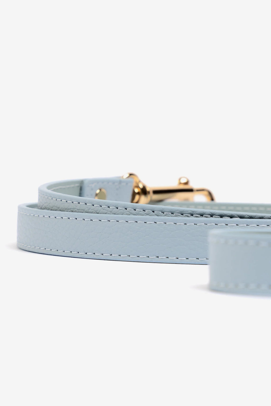 Sky Blue Leather Juno Dog Lead