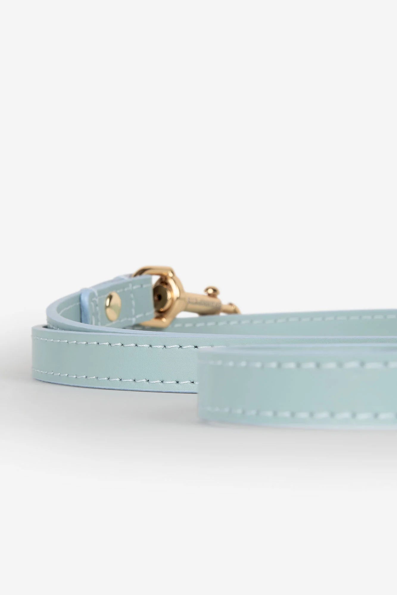 Sky Blue Leather Nara Dog Lead