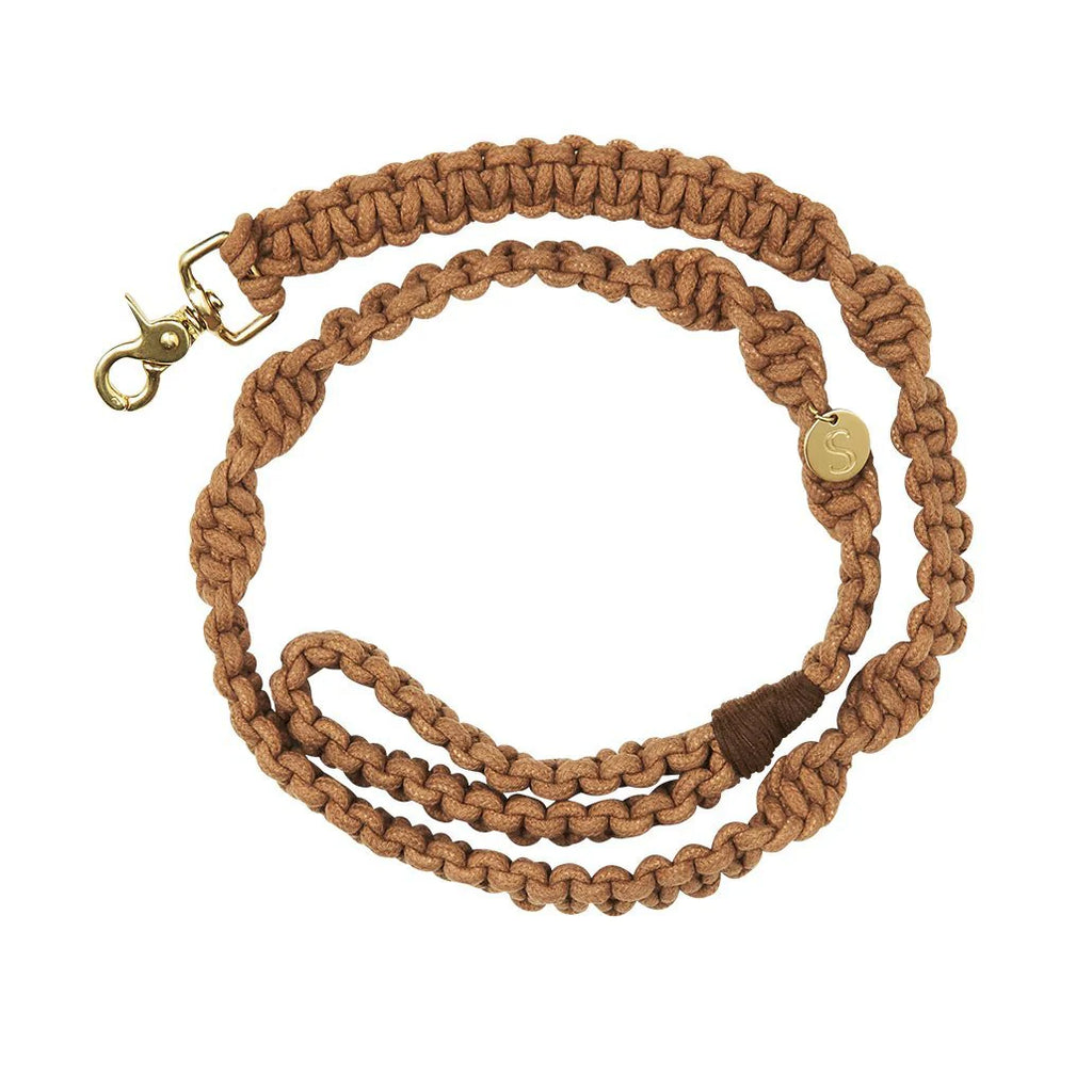 Macramé Originals Dog Lead - Biscuit