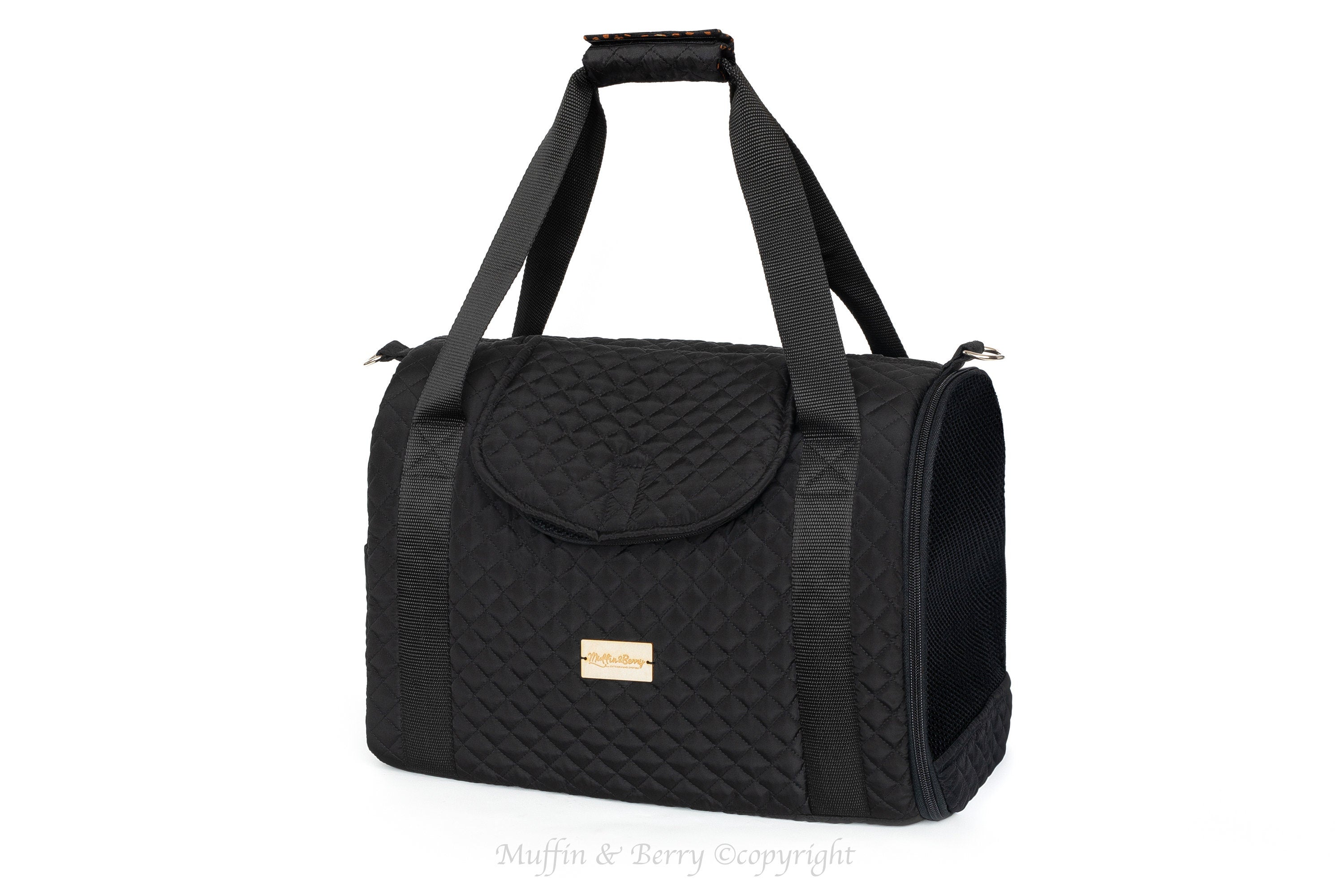 Enclosed Travel Pet Carrier with Waterproof Base
