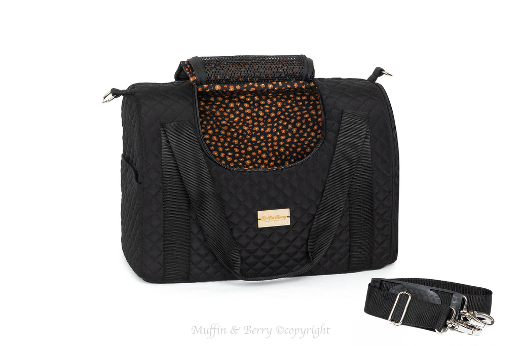 Enclosed Travel Pet Carrier with Waterproof Base