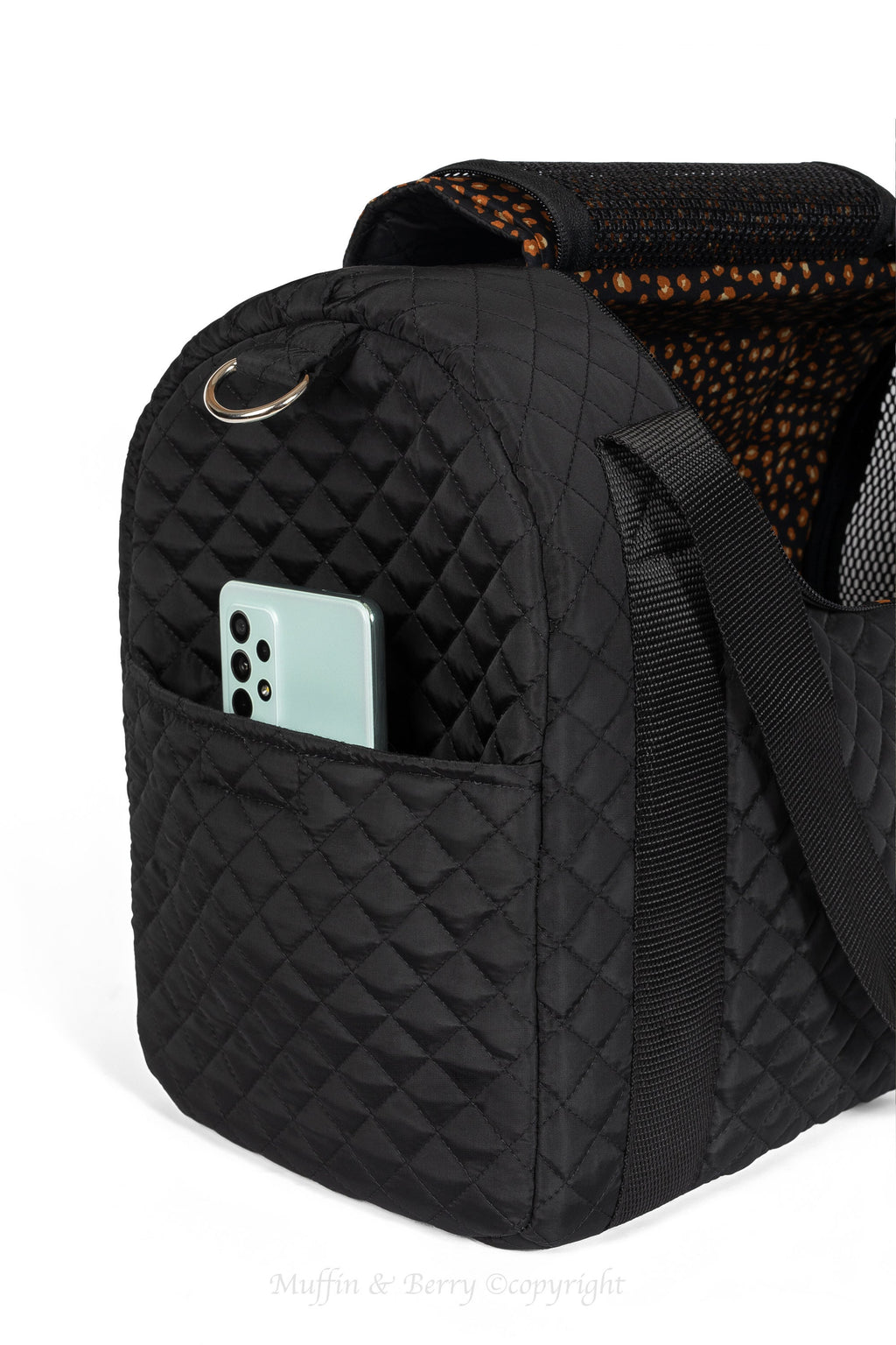 Enclosed Travel Pet Carrier with Waterproof Base