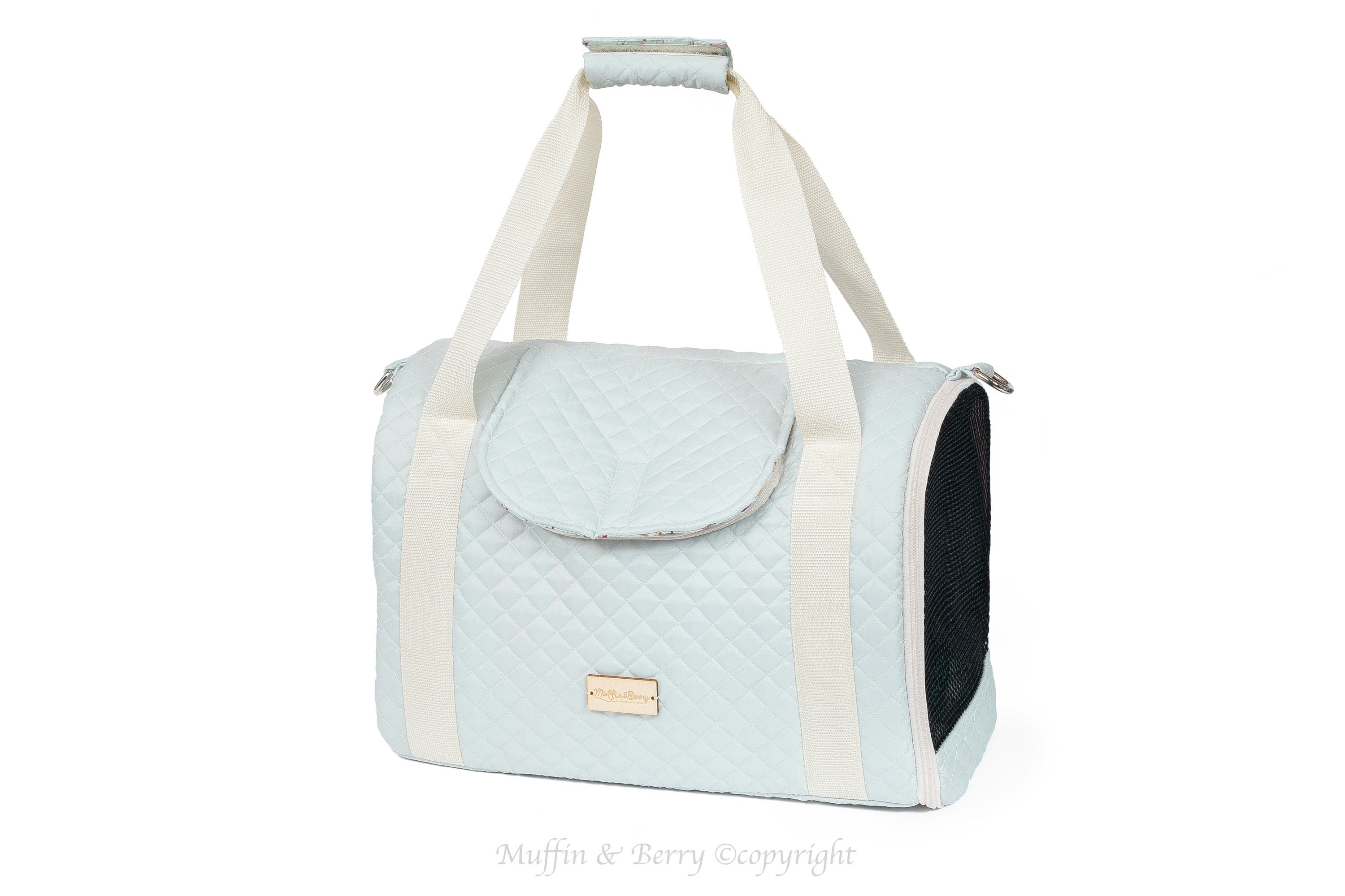 Enclosed Travel Pet Carrier with Waterproof Base