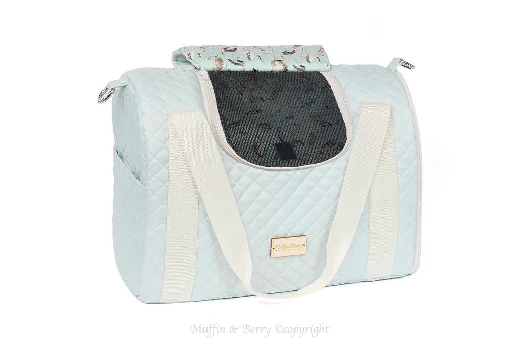Enclosed Travel Pet Carrier with Waterproof Base