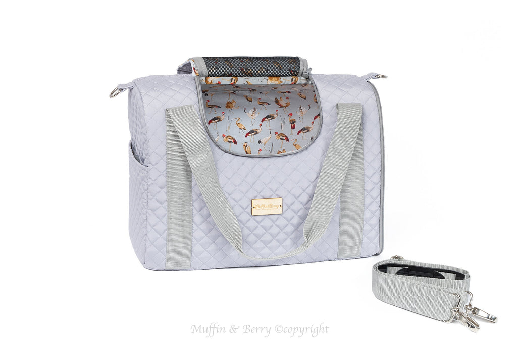 Enclosed Travel Pet Carrier with Waterproof Base