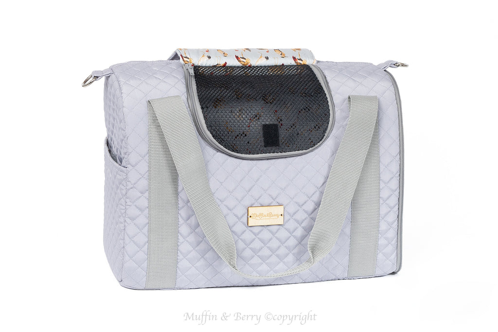 Enclosed Travel Pet Carrier with Waterproof Base