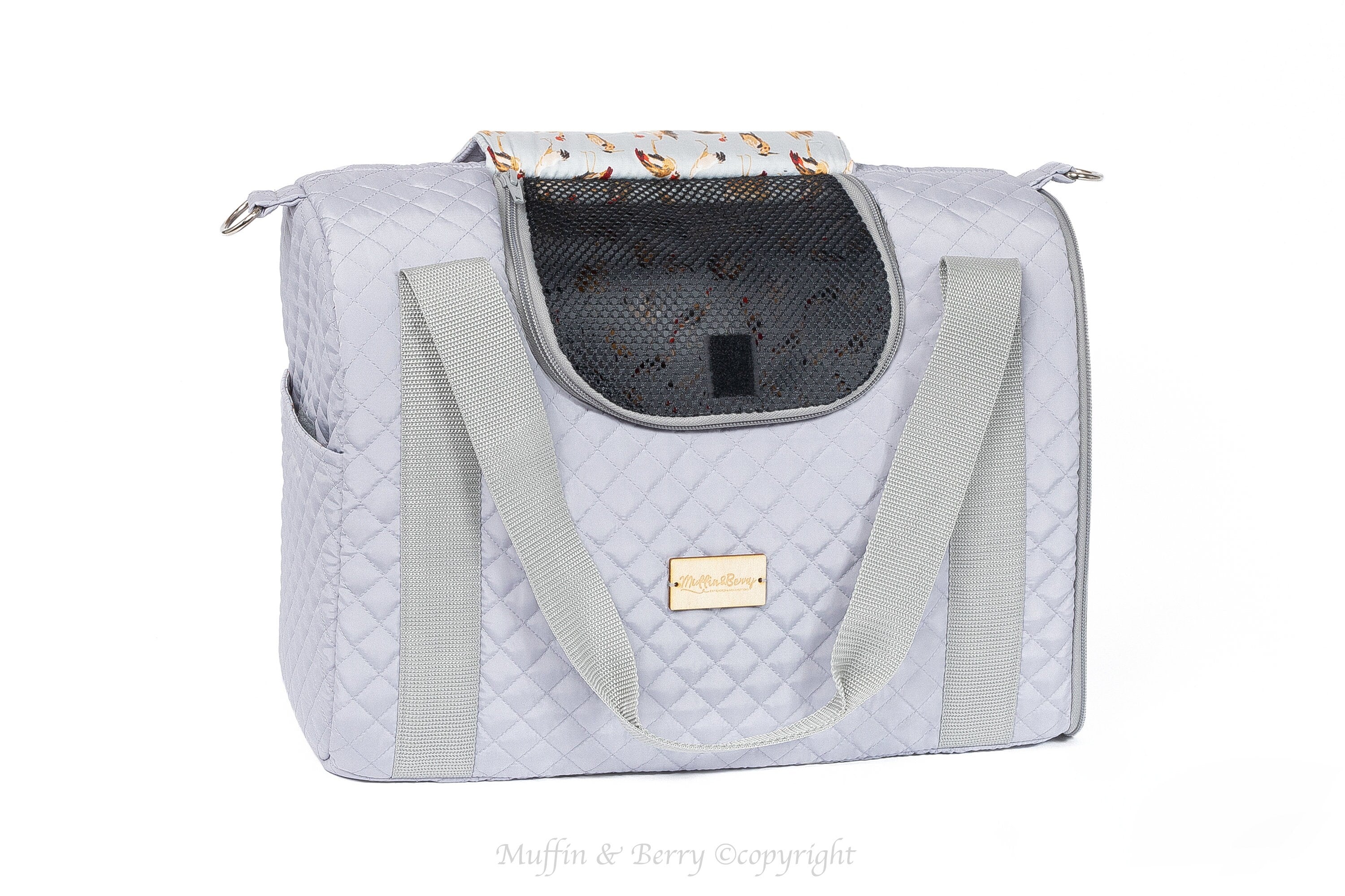 Enclosed Travel Pet Carrier with Waterproof Base