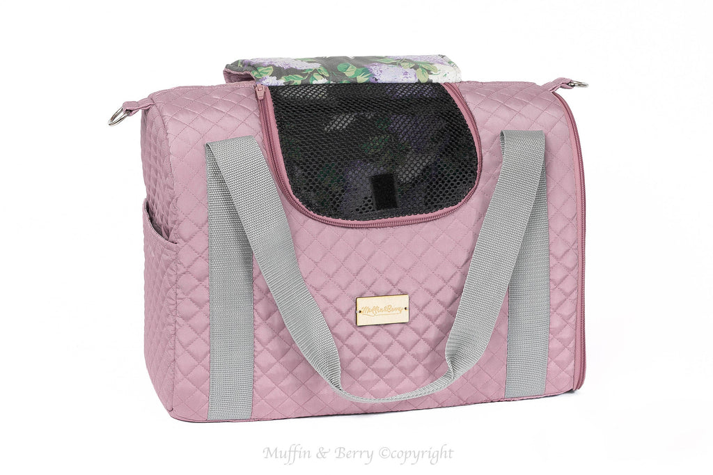Enclosed Travel Pet Carrier with Waterproof Base