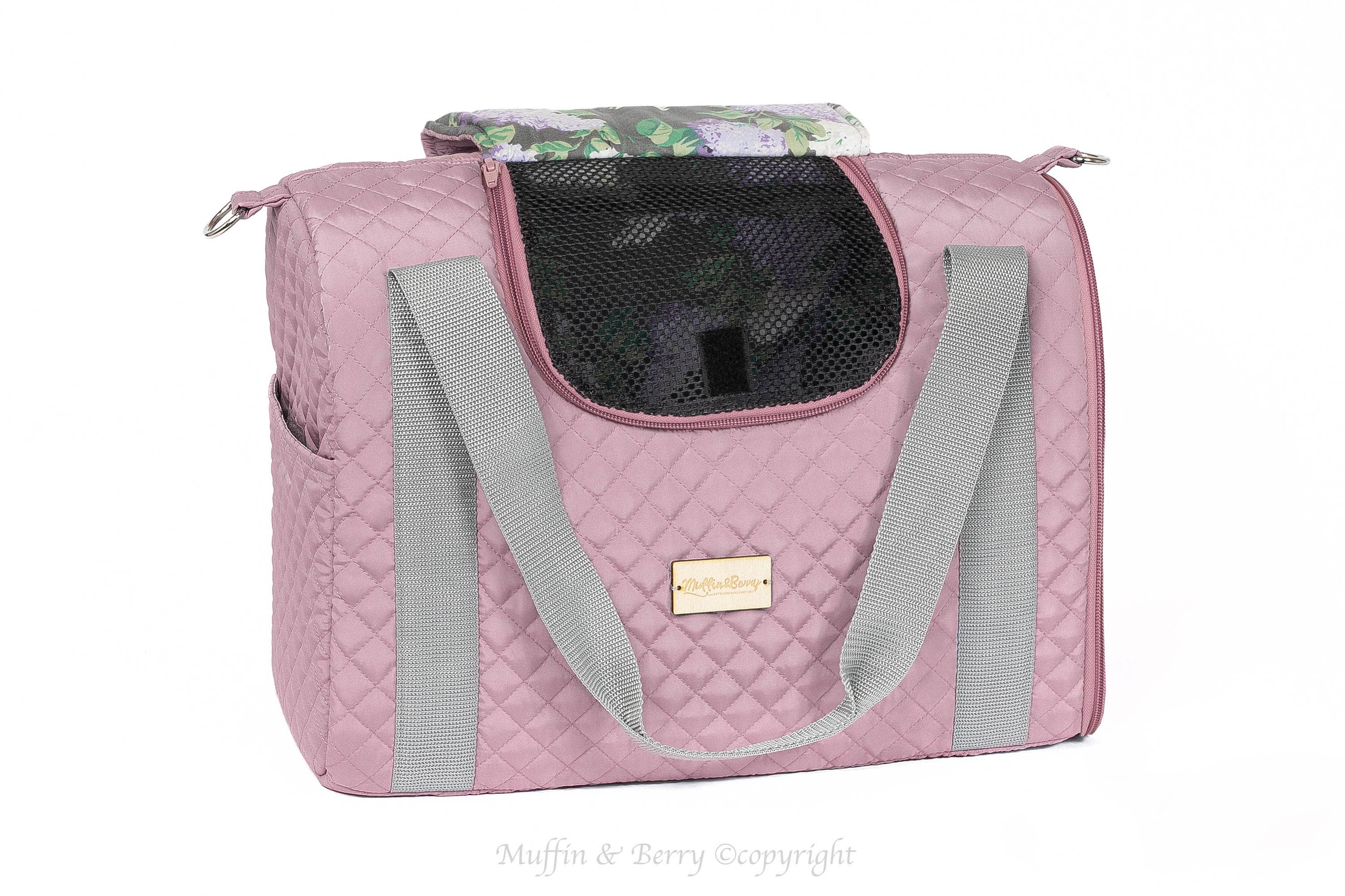 Enclosed Travel Pet Carrier with Waterproof Base