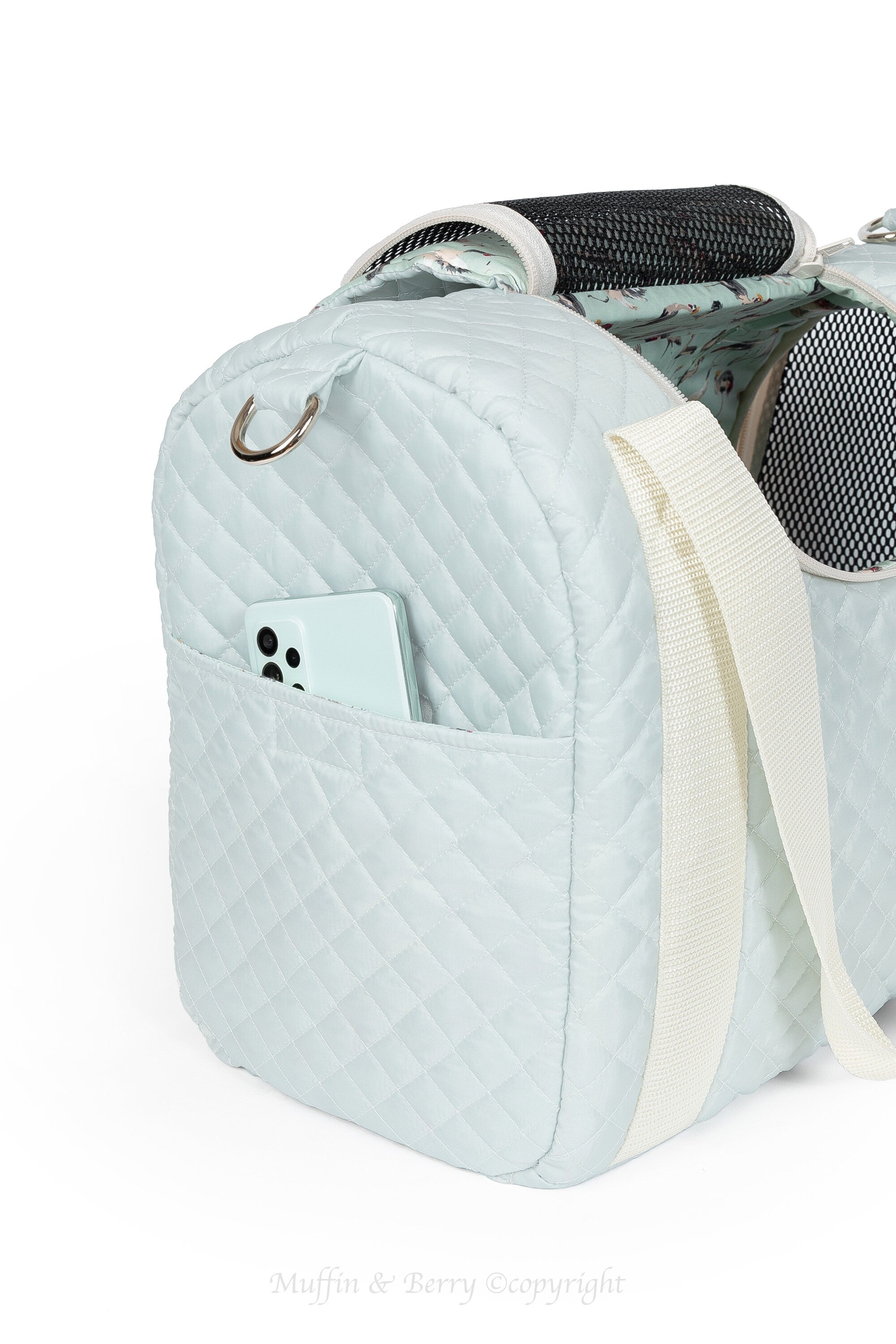 Enclosed Travel Pet Carrier with Waterproof Base