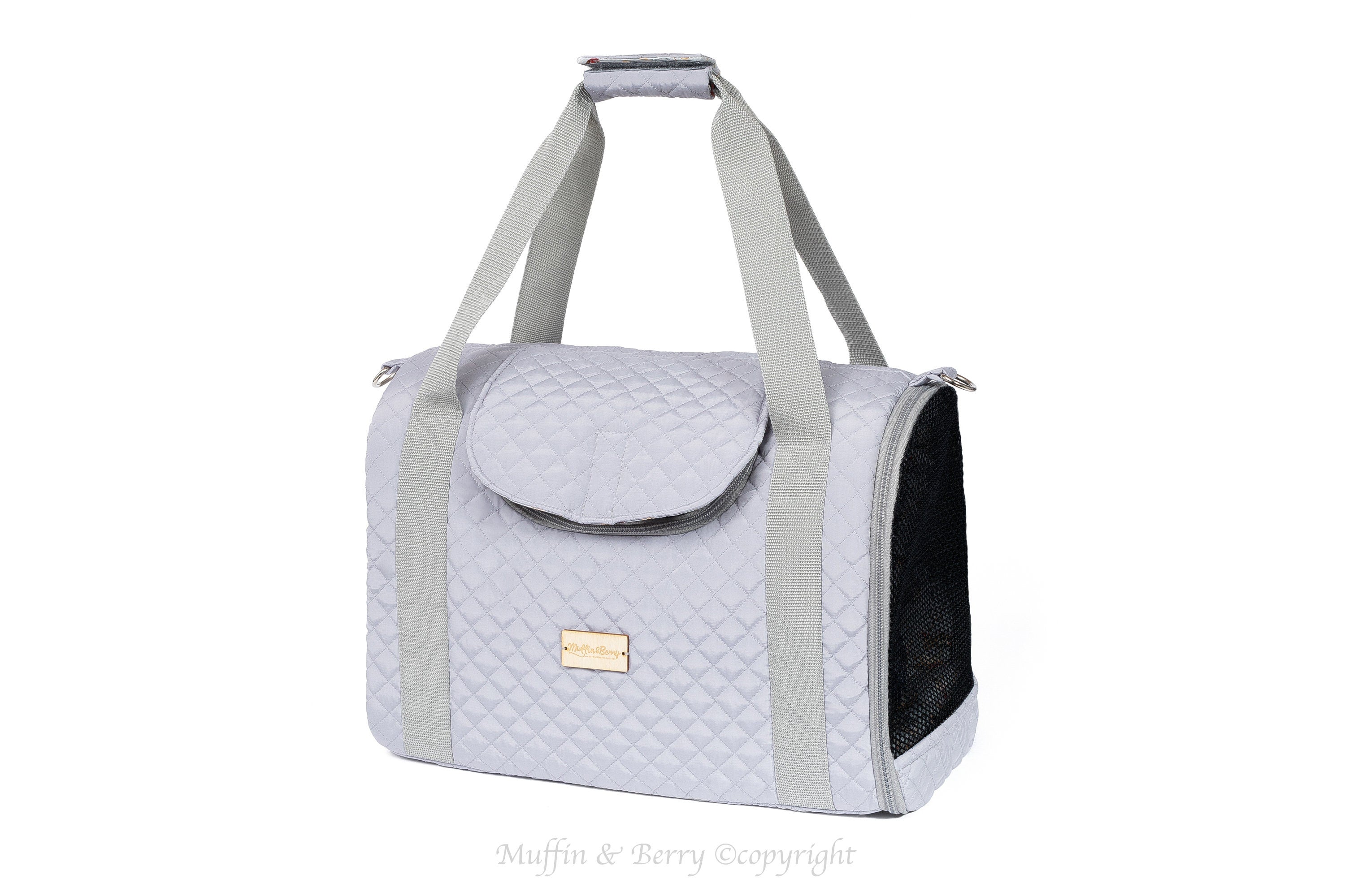 Enclosed Travel Pet Carrier with Waterproof Base
