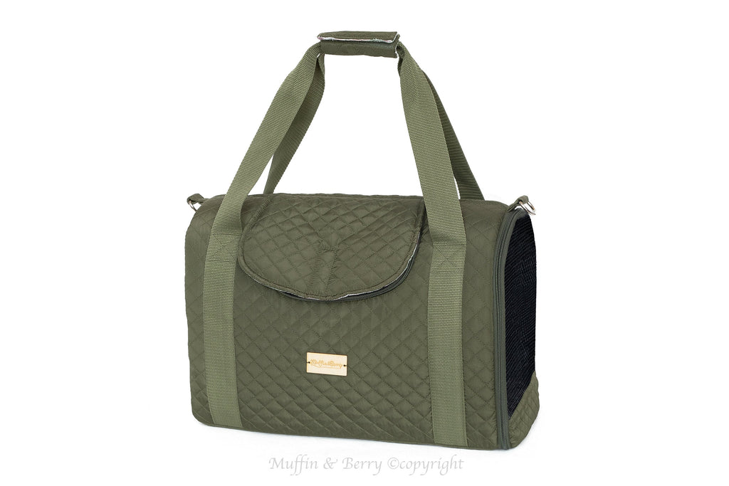 Enclosed Travel Pet Carrier with Waterproof Base