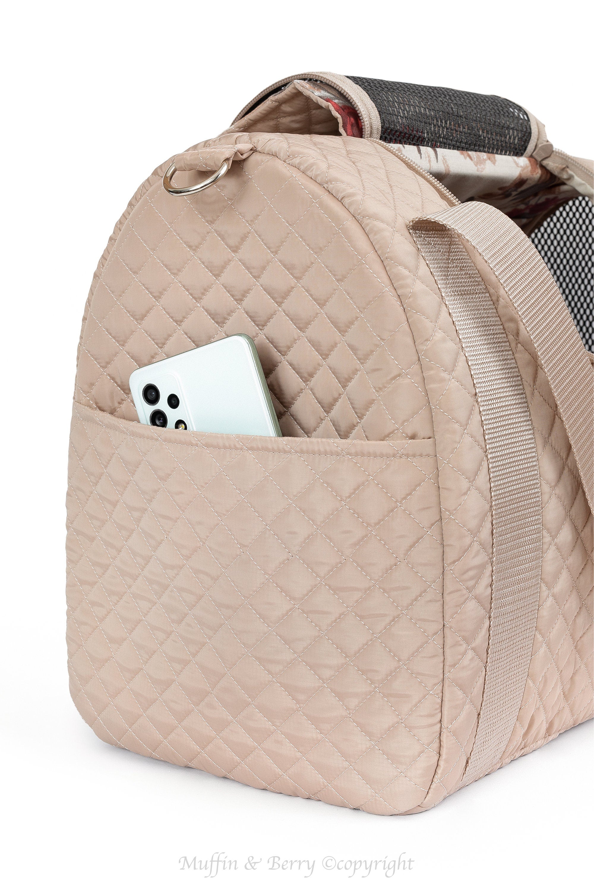 Enclosed Travel Pet Carrier with Waterproof Base