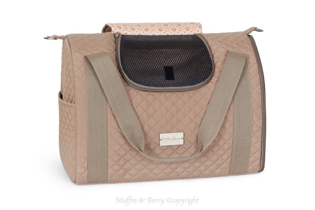Enclosed Travel Pet Carrier with Waterproof Base