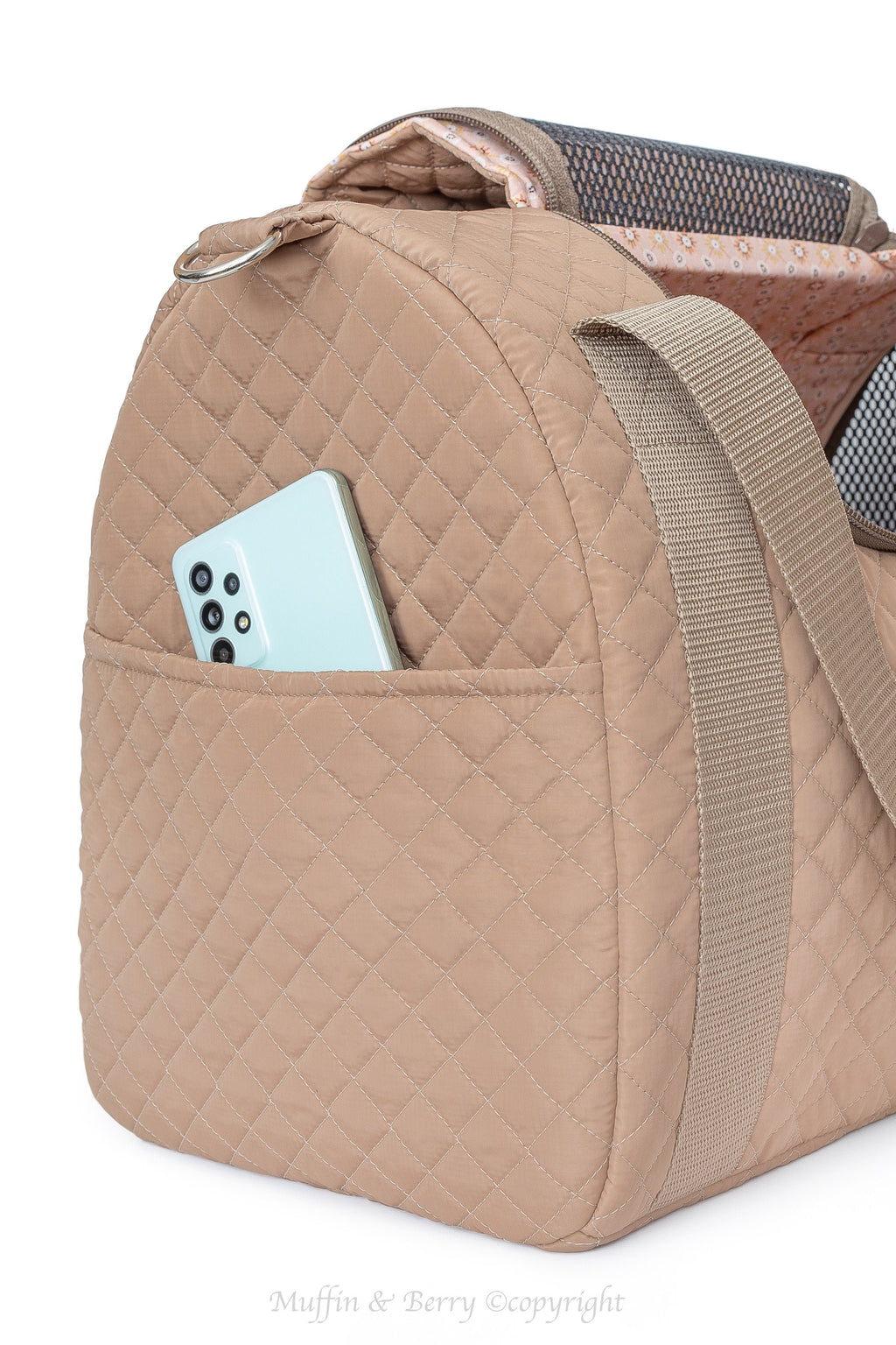 Enclosed Travel Pet Carrier with Waterproof Base