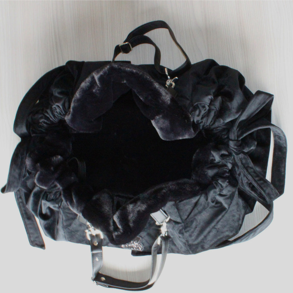 Black Velvet Dog Carrier
