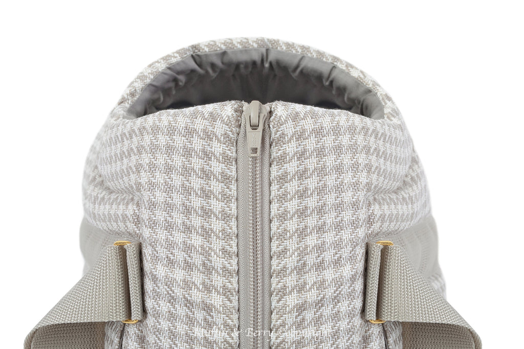 Houndstooth Tweed Luxury Pet Carrier 