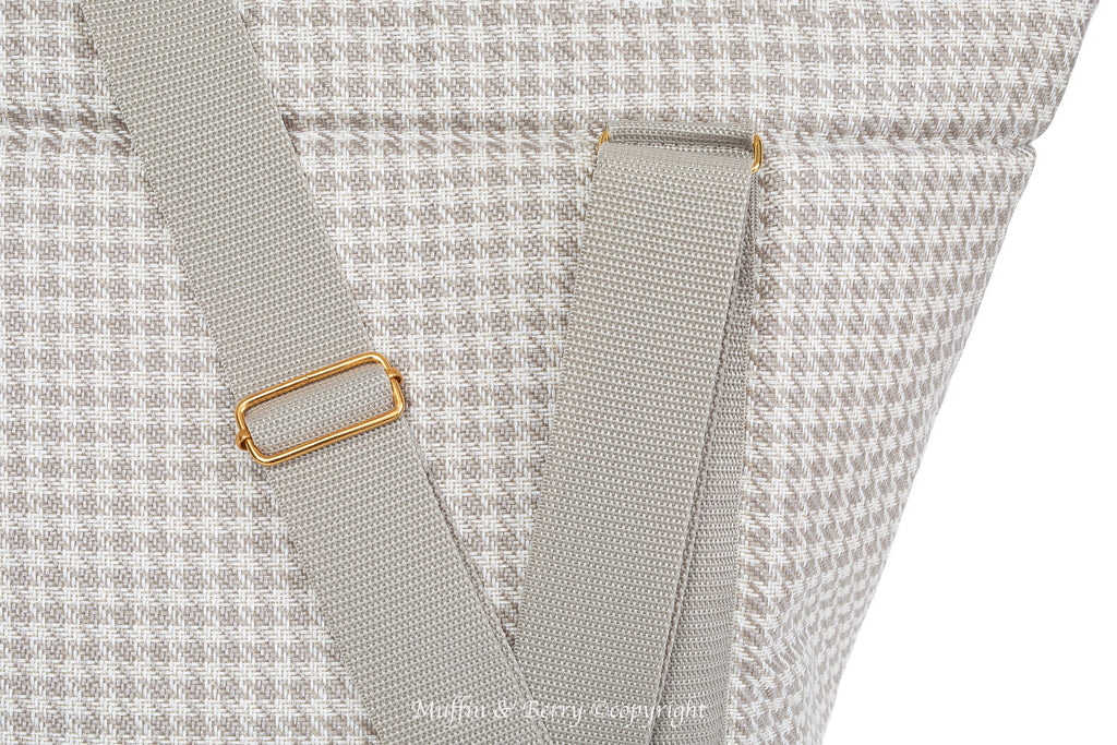 Houndstooth Tweed Luxury Pet Carrier 
