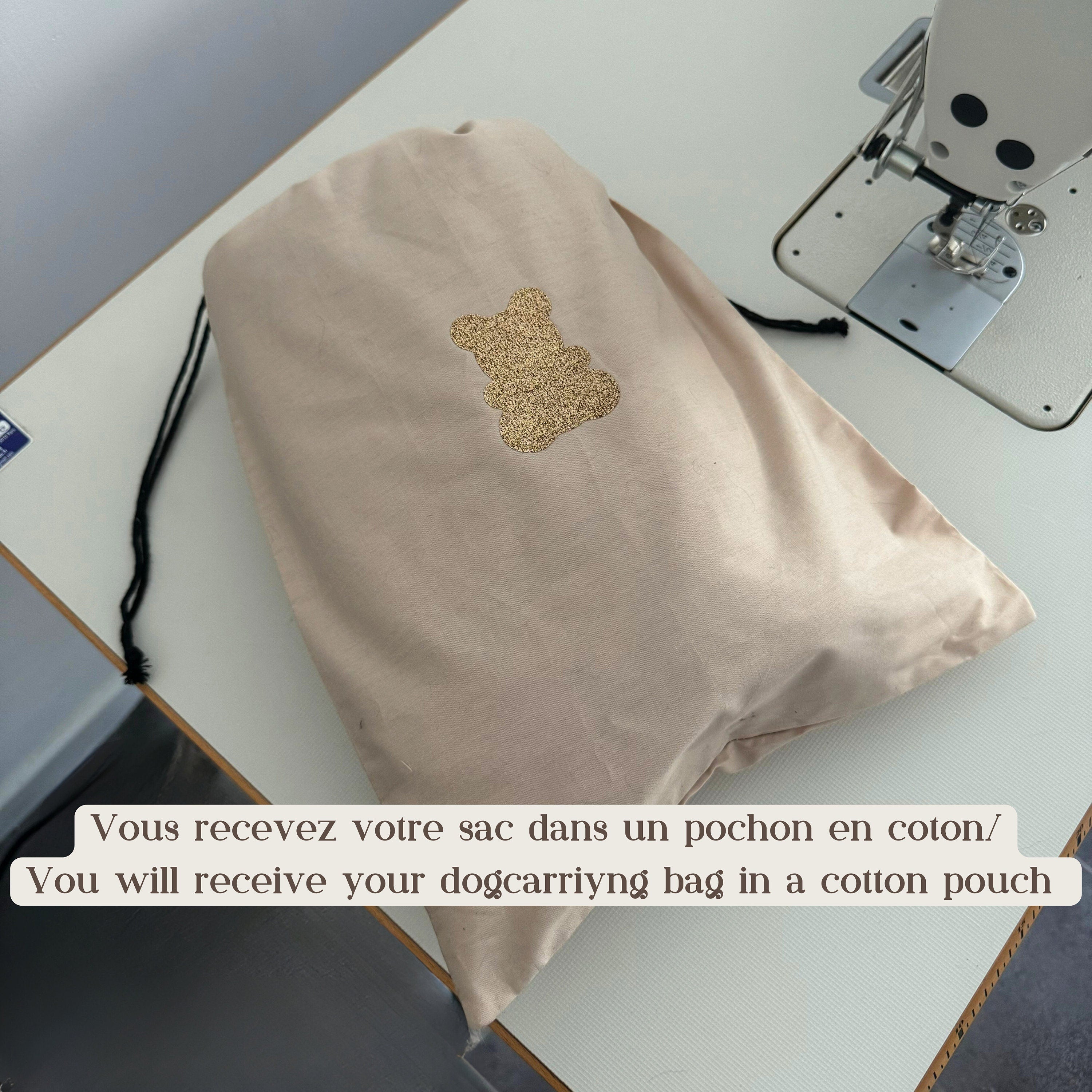 Luxury Beige Velvet Pet Carrier