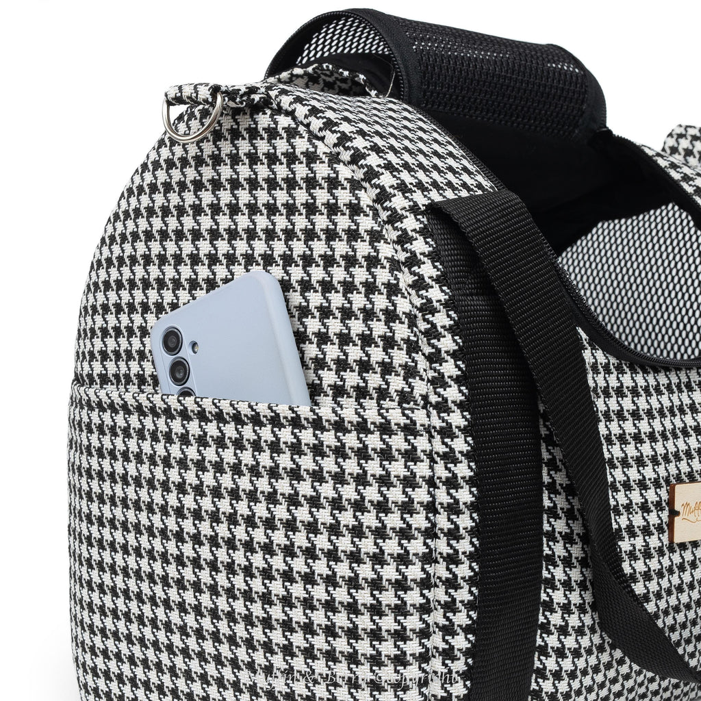 Enclosed Travel Pet Carrier with Waterproof Base