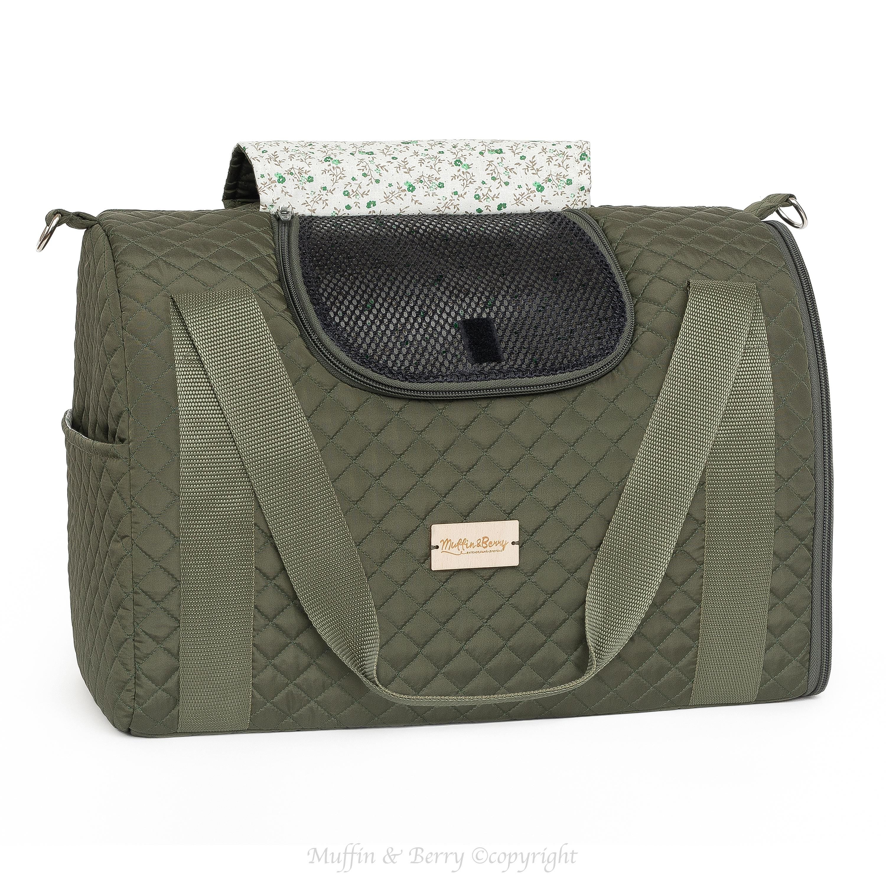 Enclosed Travel Pet Carrier with Waterproof Base