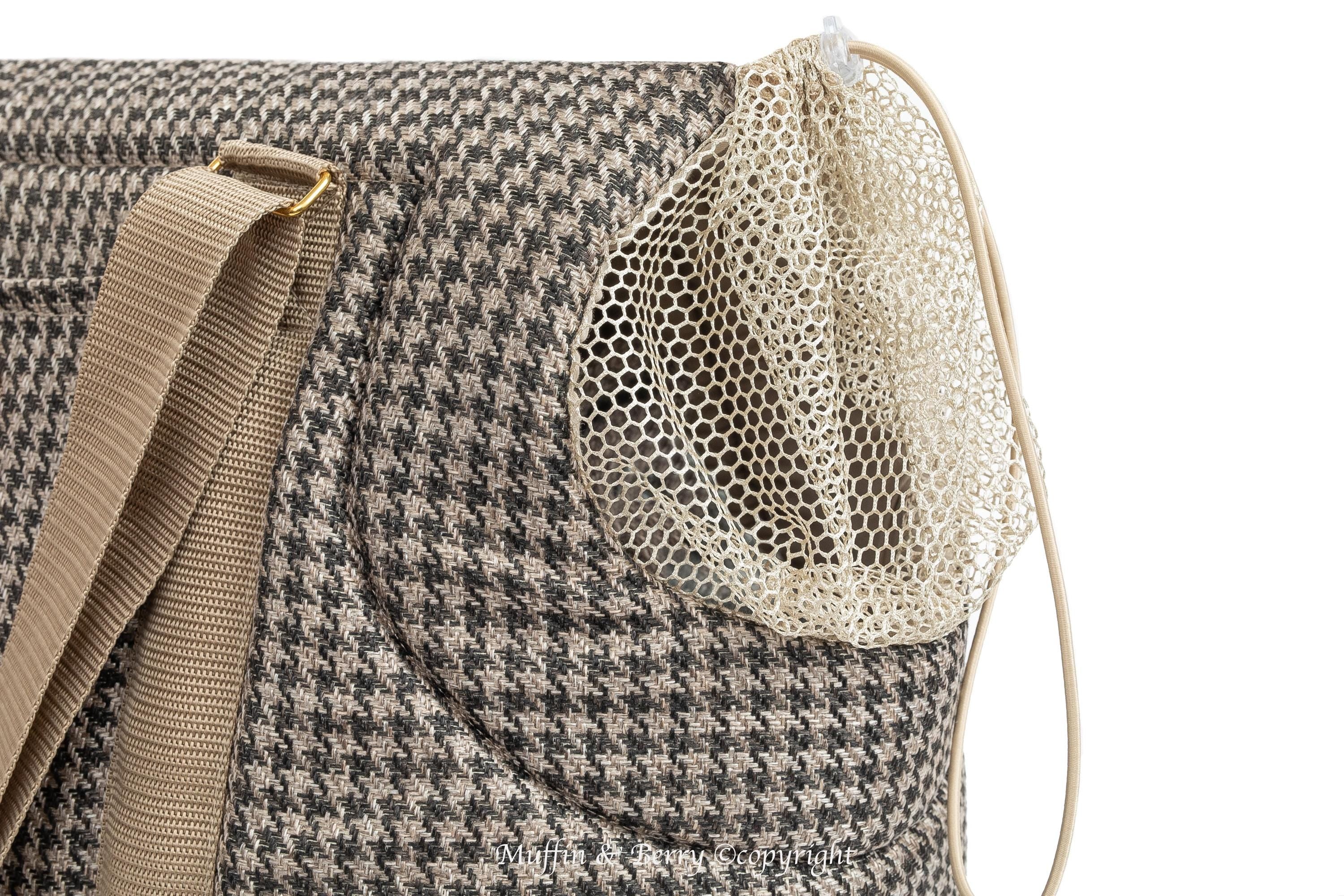 Houndstooth Tweed Luxury Pet Carrier 