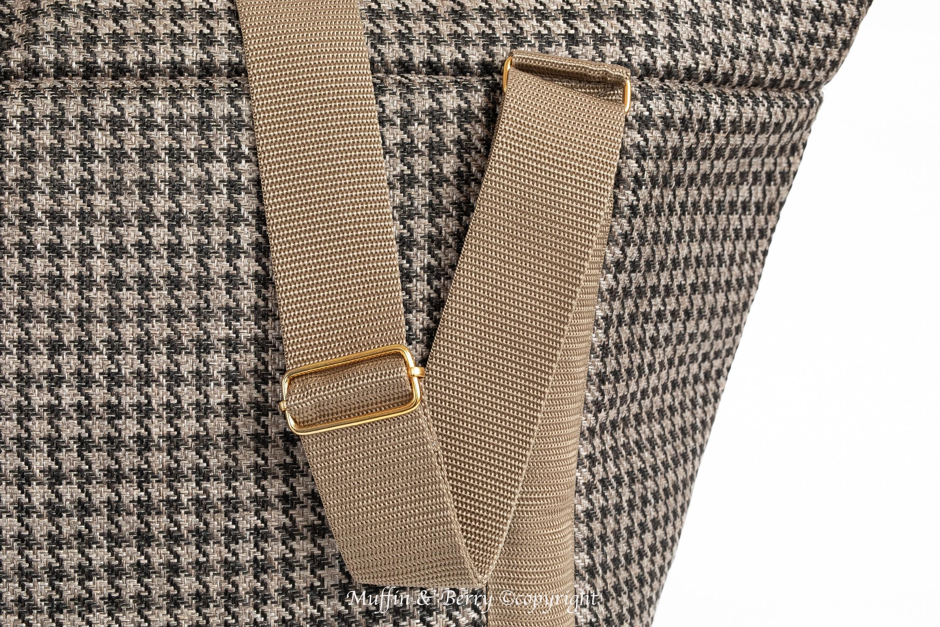 Houndstooth Tweed Luxury Pet Carrier 