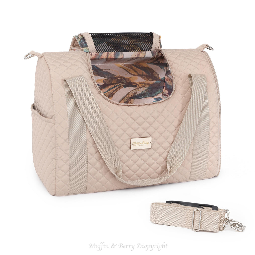 Enclosed Travel Pet Carrier with Waterproof Base