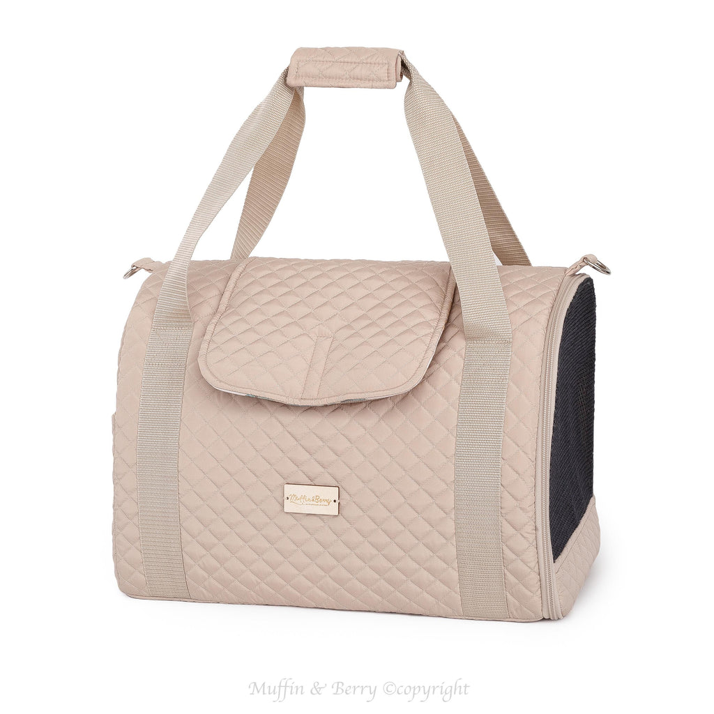 Enclosed Travel Pet Carrier with Waterproof Base